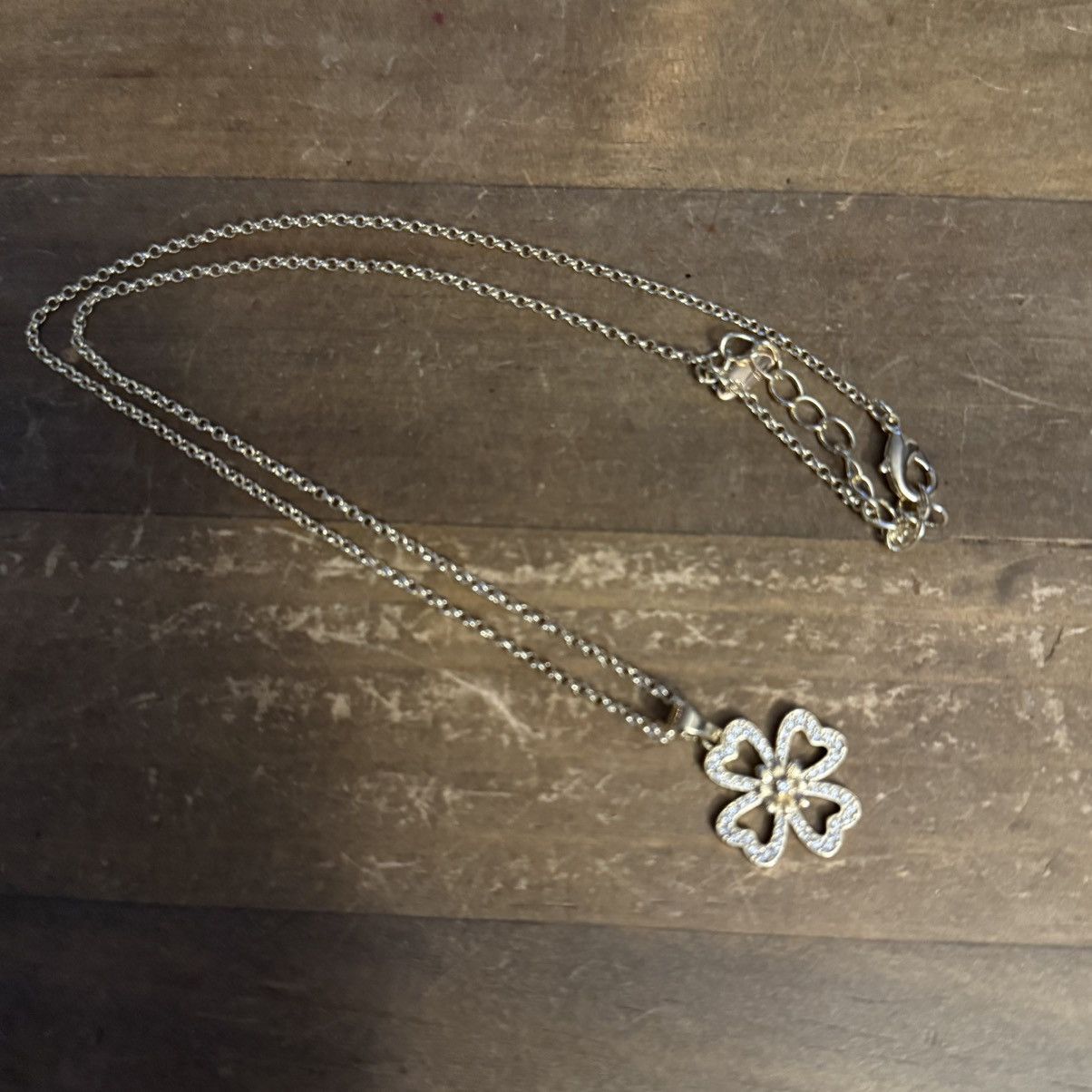 Other Fire Beetle gold plated pave clover pendant necklace Size ONE SIZE - 6 Thumbnail