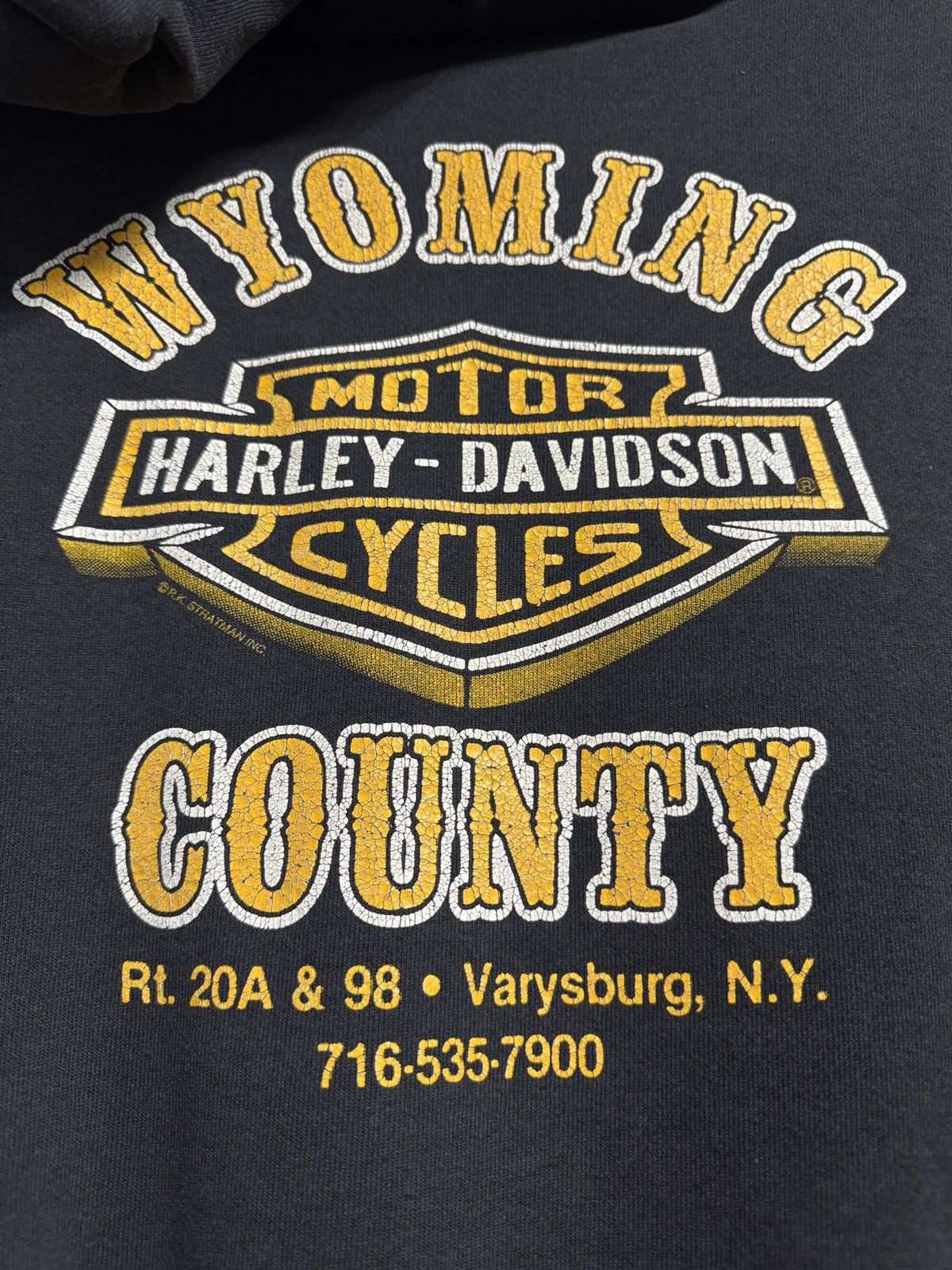 Vintage Vintage 80s Harley Davidson Flame Hoodie Rare Size US XL / EU 56 / 4 - 11 Thumbnail