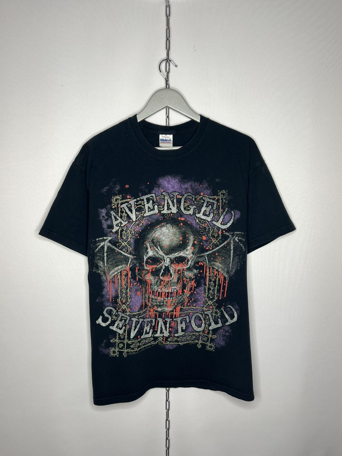 Band Tees Vintage 00s T-Shirt Avenged Sevenfold Overprint VTG Rock Tee Size US L / EU 52-54 / 3 - 1 Thumbnail