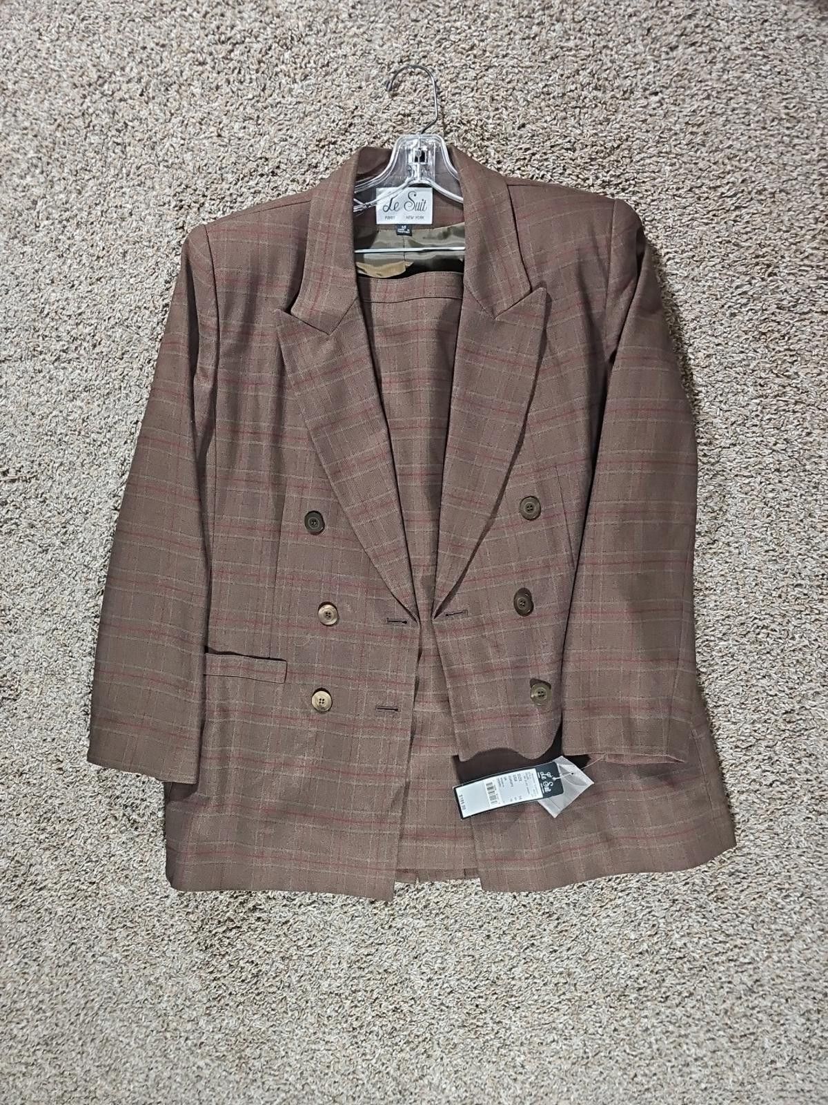 Subtle Le Nguyen le suit nouveau classics dark olive Sz 14 NWT 2pc Skirt Suit Size XL / US 12-14 / IT 48-50 - 1 Thumbnail