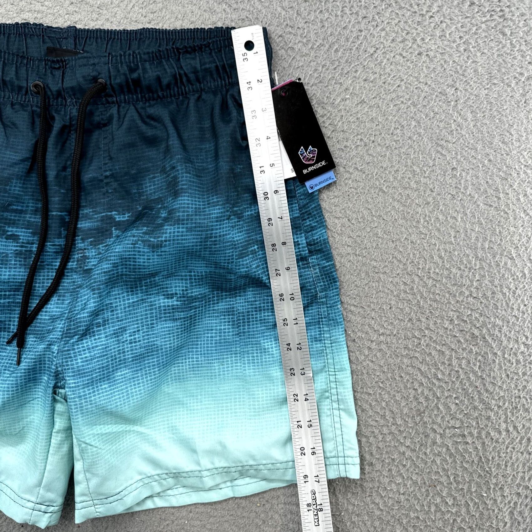 Burnside Burnside Mens Swim Board Shorts UV Protection Quick Dry Striped Multicolor Size M NEW Read Size US 31 - 6 Thumbnail