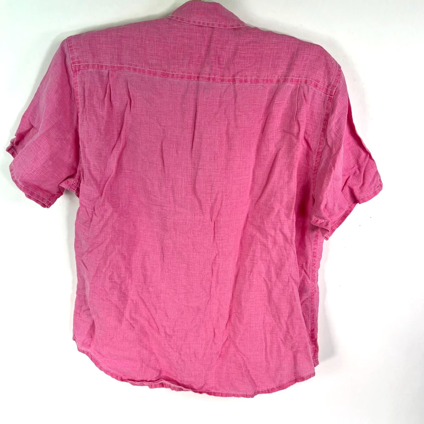 Tommy Bahama Tommy Bahama Relax Shirt Mens Size L Coral 100% Linen Short Sleeve Button-Up Size US L / EU 52-54 / 3 - 6 Thumbnail