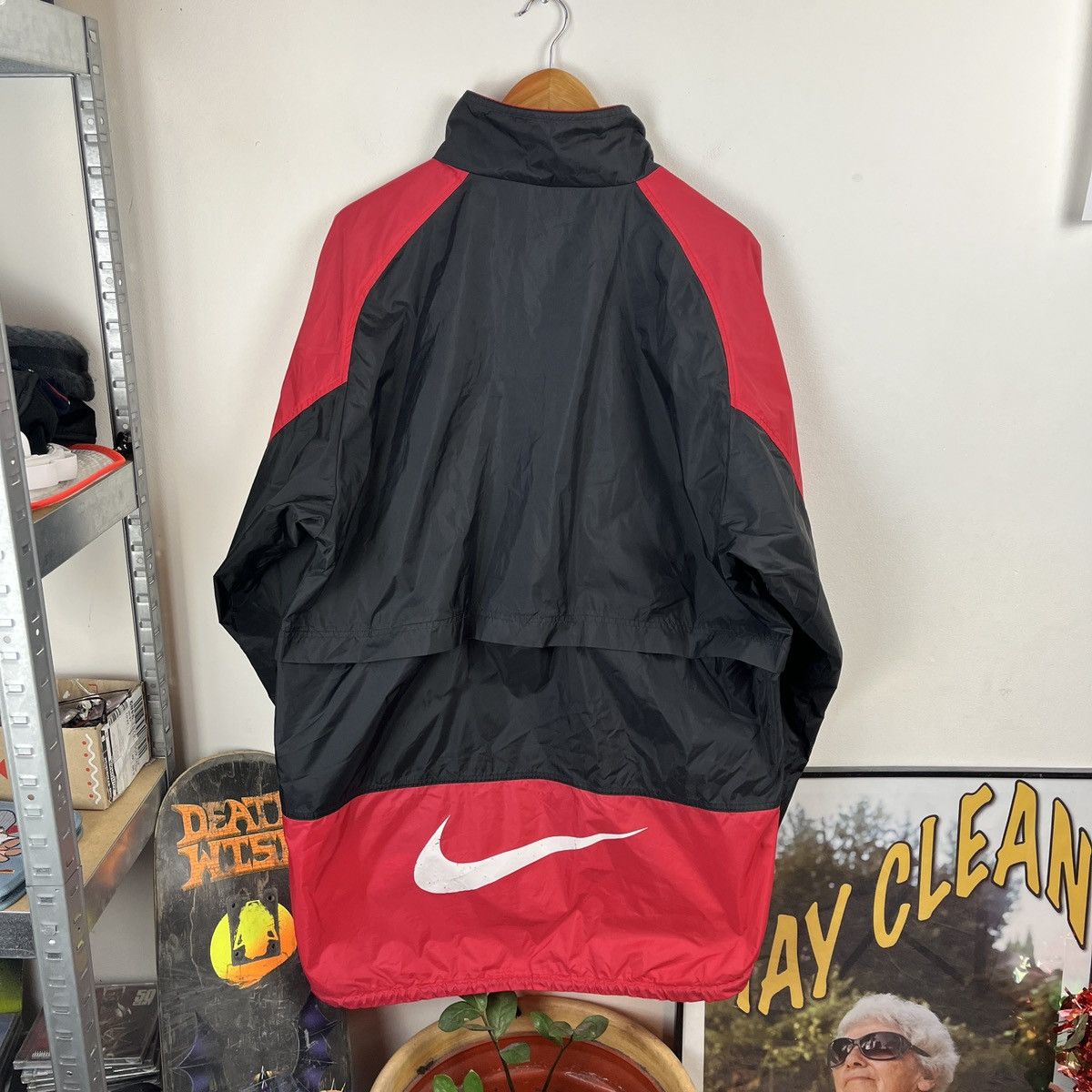 Nike Vintage Jacket Nike 90s Windbreaker Runnig Red Gorpcore Size US XL / EU 56 / 4 - 3 Thumbnail
