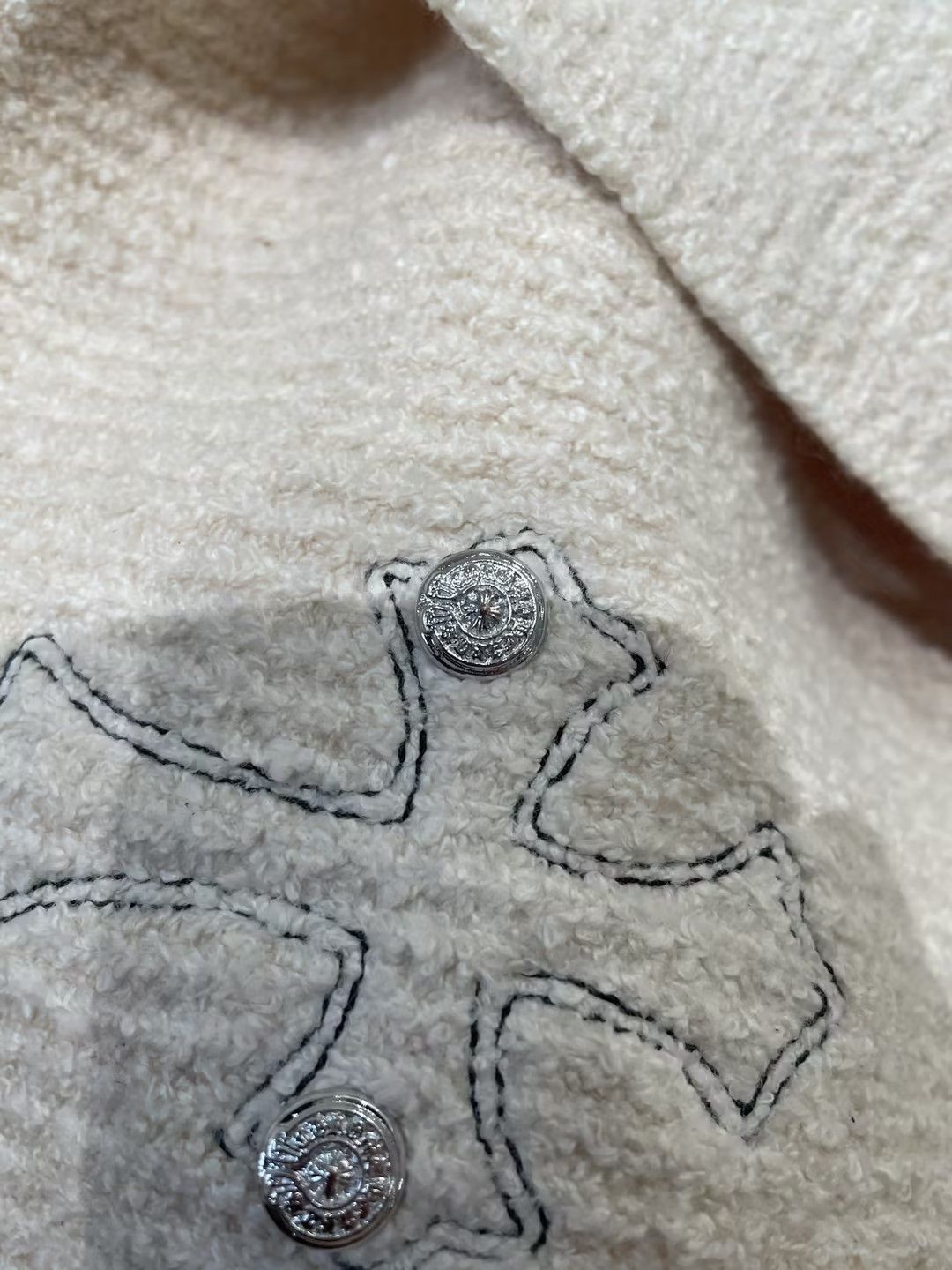 Chrome Hearts Chrome Hearts Knitted Cream Cheetah Patch Sweater Size XS / US 0-2 / IT 36-38 - 4 Thumbnail