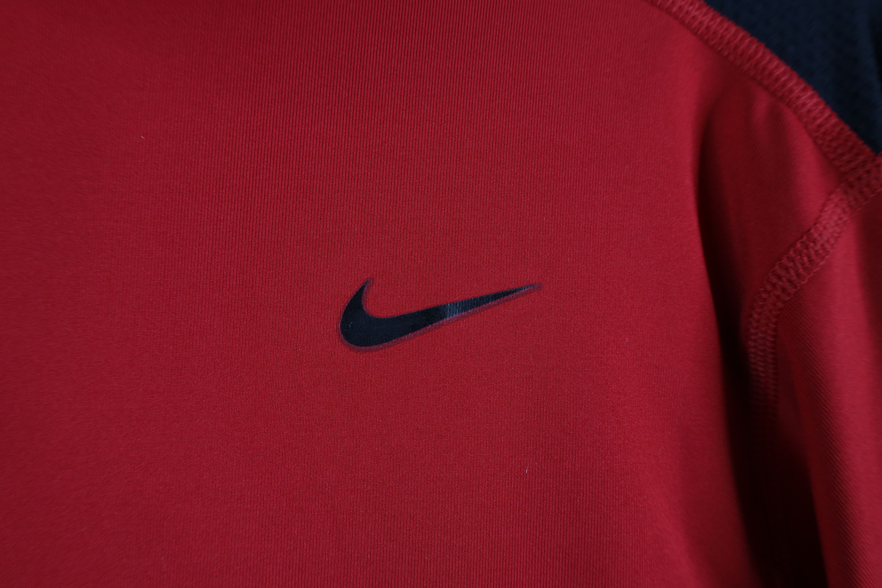 Nike × Vintage Vintage Nike Swoosh Compression Vented Mock Neck T-Shirt Size US L / EU 52-54 / 3 - 4 Thumbnail