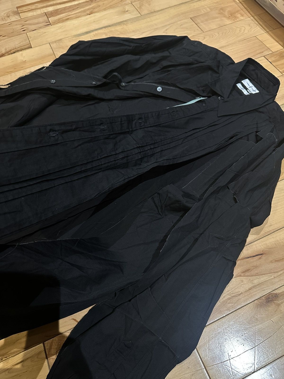 Comme des Garcons SHIRT CDG Distressed Frayed Ripped Torn Up Shirt Size US L / EU 52-54 / 3 - 2 Thumbnail