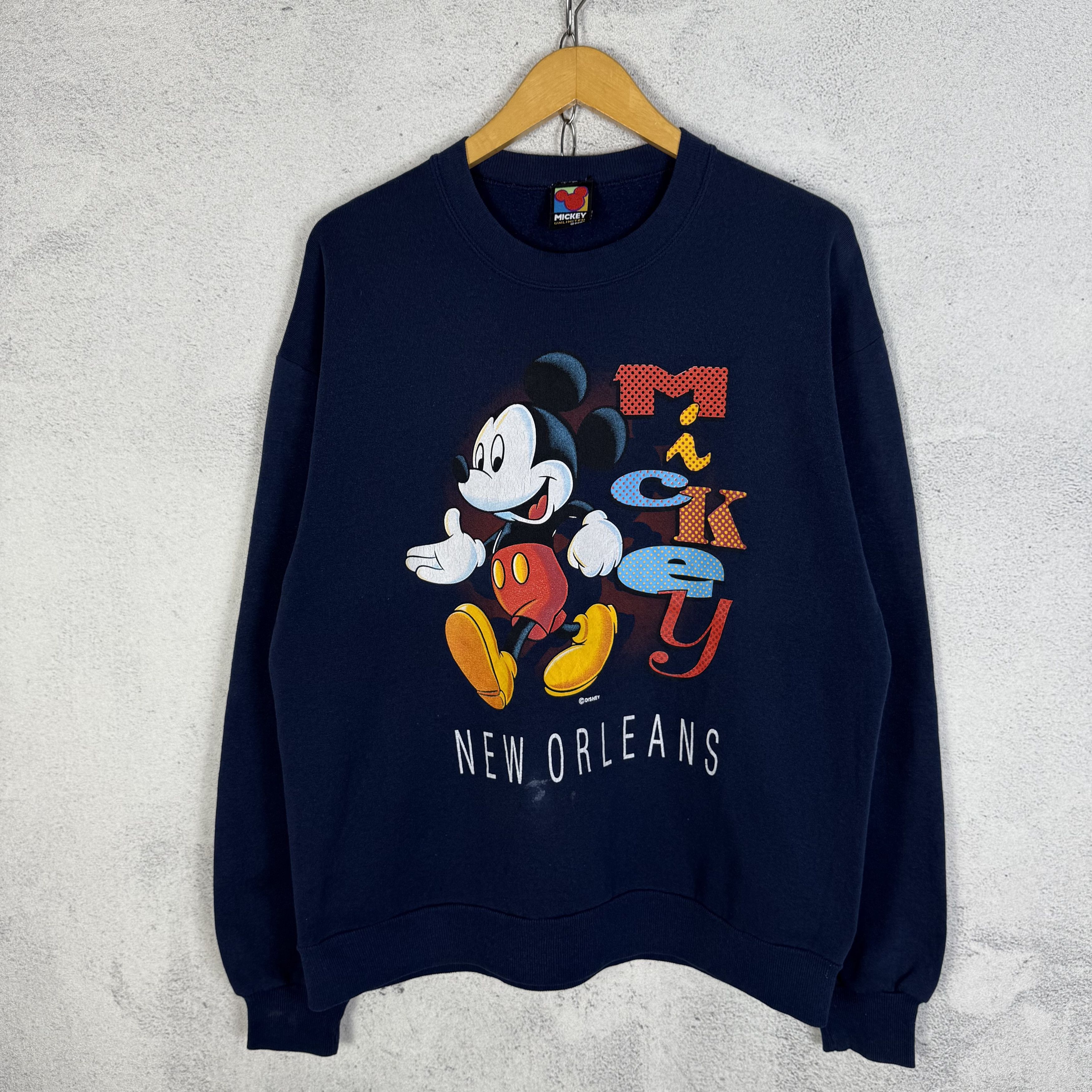 Disney Vintage Mickey Mouse New Orleans Sweatshirt Crewneck Size US M / EU 48-50 / 2 - 1 Thumbnail