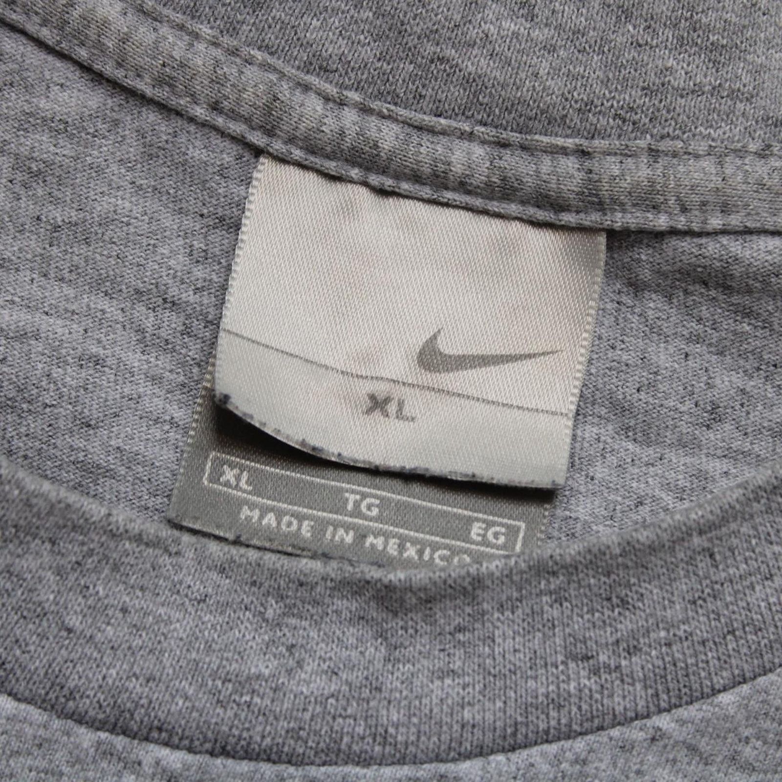 Nike Gray Vintage Y2K Nike Embroidered Swoosh Logo Long Sleeve Size US XL / EU 56 / 4 - 5 Thumbnail