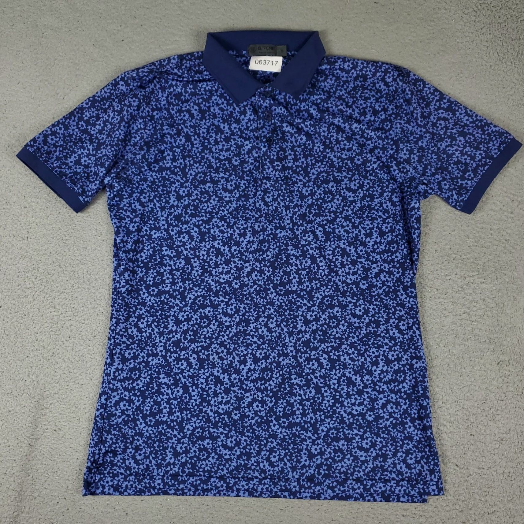 G/FORE G/FORE Polo Shirt Small Blue Floral Golf Short Sleeve Mens Size US S / EU 44-46 / 1 - 2 Thumbnail