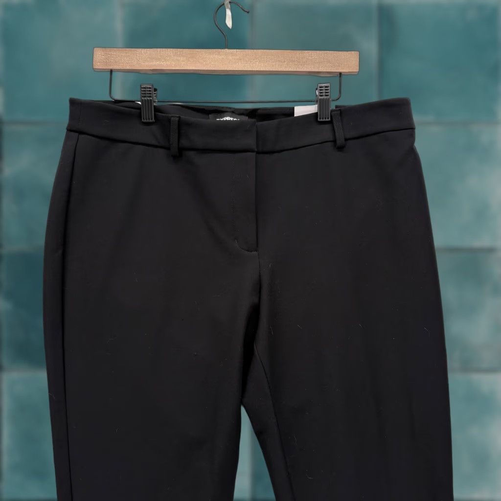 Express Express Skinny Mid Rise Dress Pants Womens 14S Black Stretch Work Career NWT Size 36" / US 14 / IT 50 - 1 Thumbnail