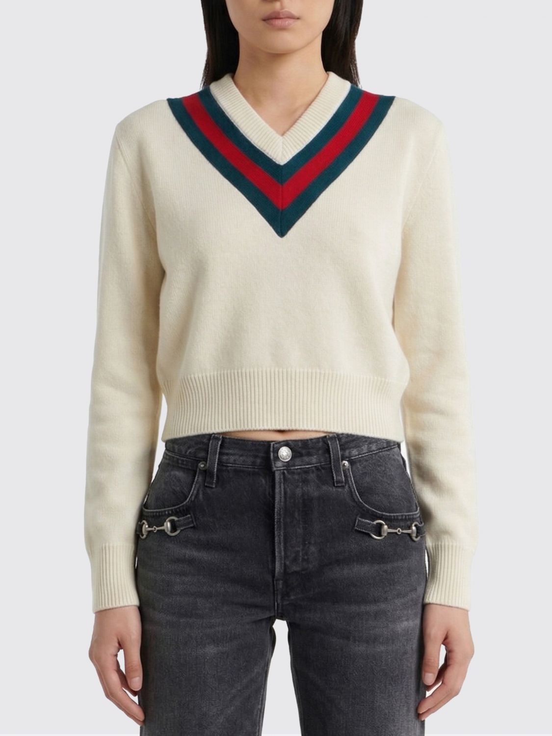 Gucci Gucci Sweater Woman White Size XS / US 0-2 / IT 36-38 - 1 Thumbnail