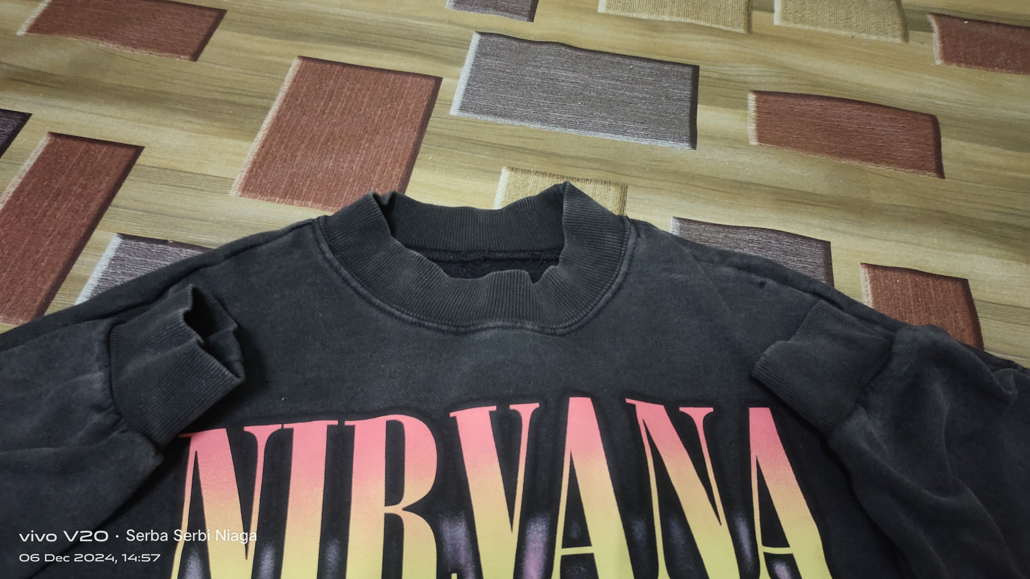 Nirvana Nirvana sweatshirt black tour long sleeve Size US M / EU 48-50 / 2 - 3 Thumbnail