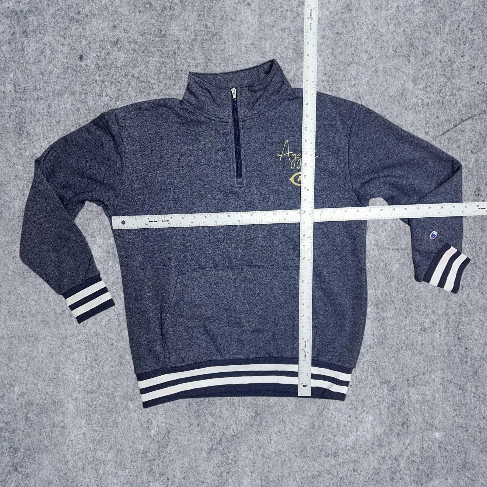 Champion Champion College University 1/4 Zip Pullover Sweatshirt Wome Size US L / EU 52-54 / 3 - 3 Thumbnail