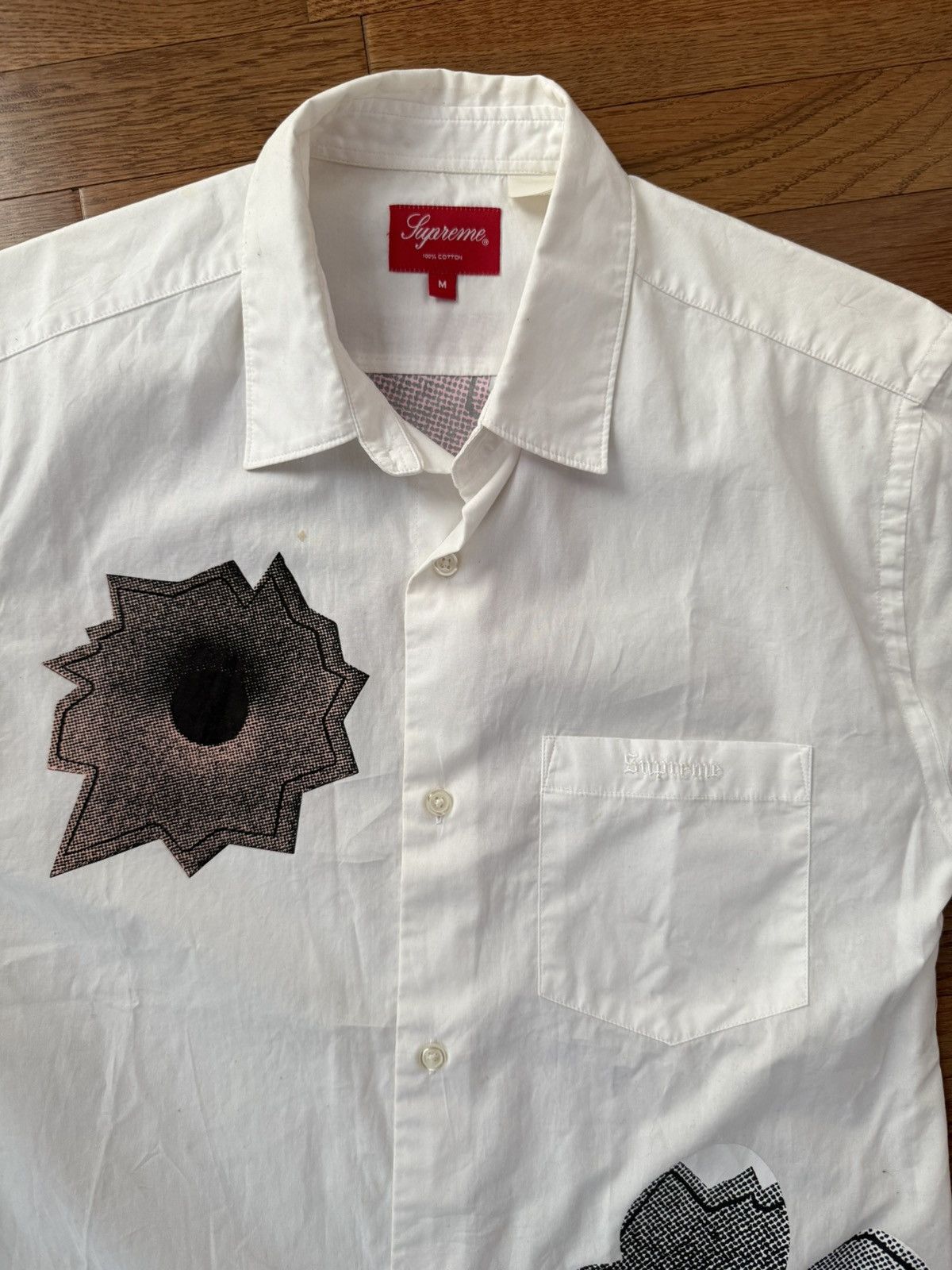 Supreme Supreme Nate Lowman S/S 22 Shirt White Size US M / EU 48-50 / 2 - 7 Thumbnail