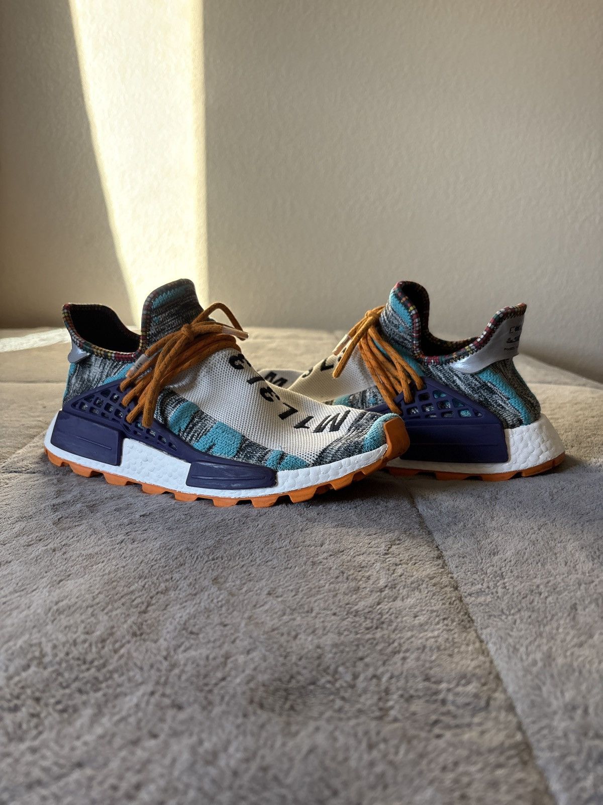 Adidas × Pharrell Adidas NMD Human Race Trail Solar Pack Size US 10 / EU 43 - 1 Thumbnail