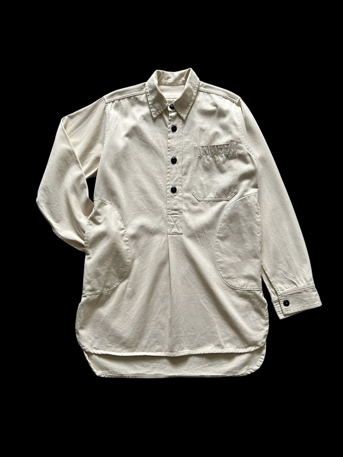Vintage Yarmouth Oilskins 🇬🇧 Canvas Military Style Smock Work Shirt Size US M / EU 48-50 / 2 - 1 Thumbnail