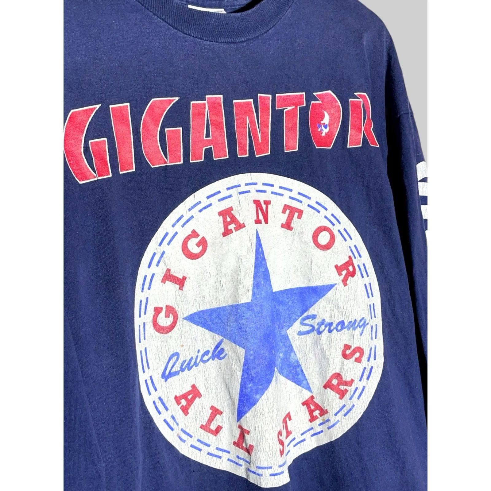 Vintage Gigantor Vintage Screen Stars Long Sleeve Shirt XL Blue 90s Mens T-Shirt Graphic Print Size US XL / EU 56 / 4 - 6 Thumbnail