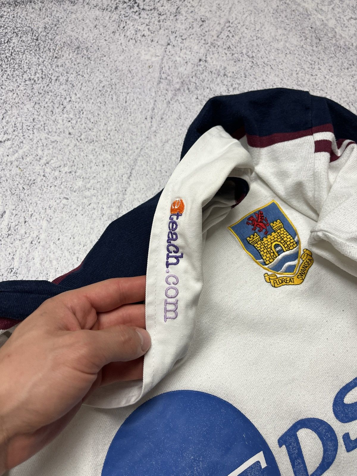 Canterbury of New Zealand Vintage Canterbury Swansea Rugby Shirt Jersey Long Sleeve Size US S / EU 44-46 / 1 - 12 Thumbnail