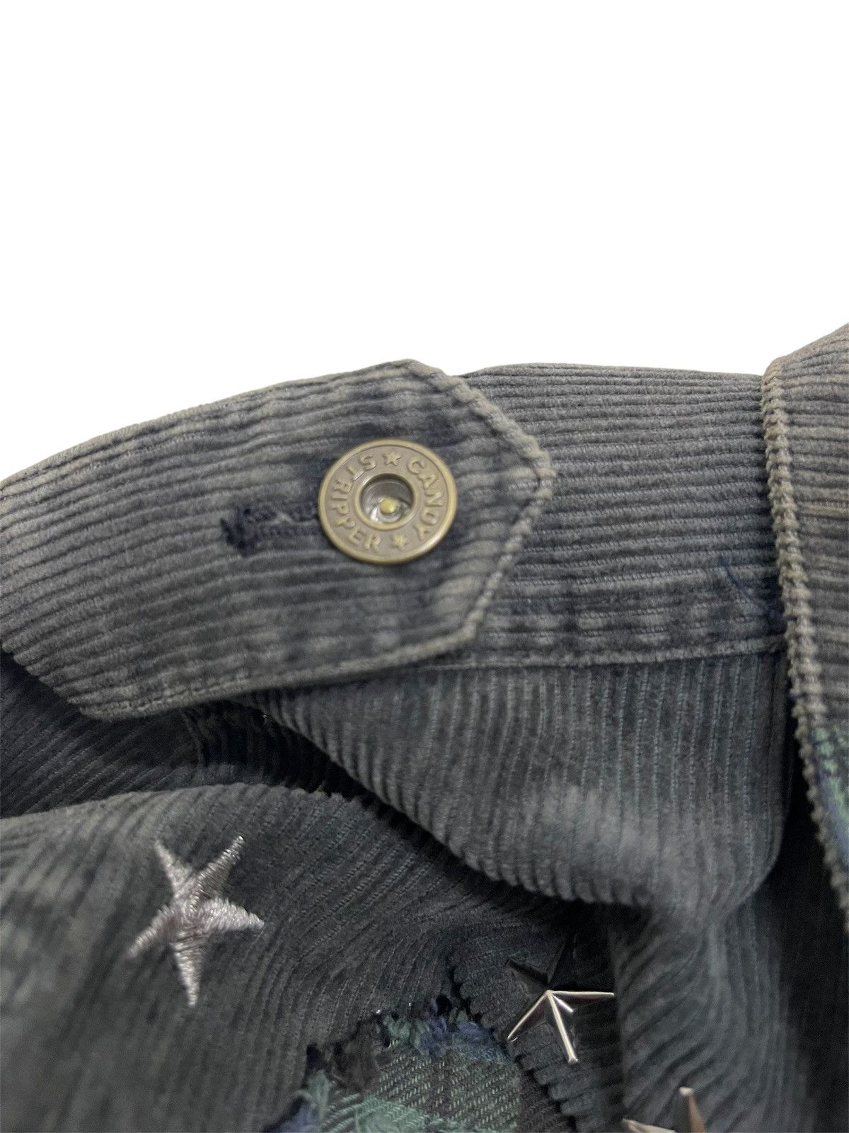 If Six Was Nine Candy Stripper Plaid Skull Patchwork Punk Chore Jacket Size US M / EU 48-50 / 2 - 12 Thumbnail