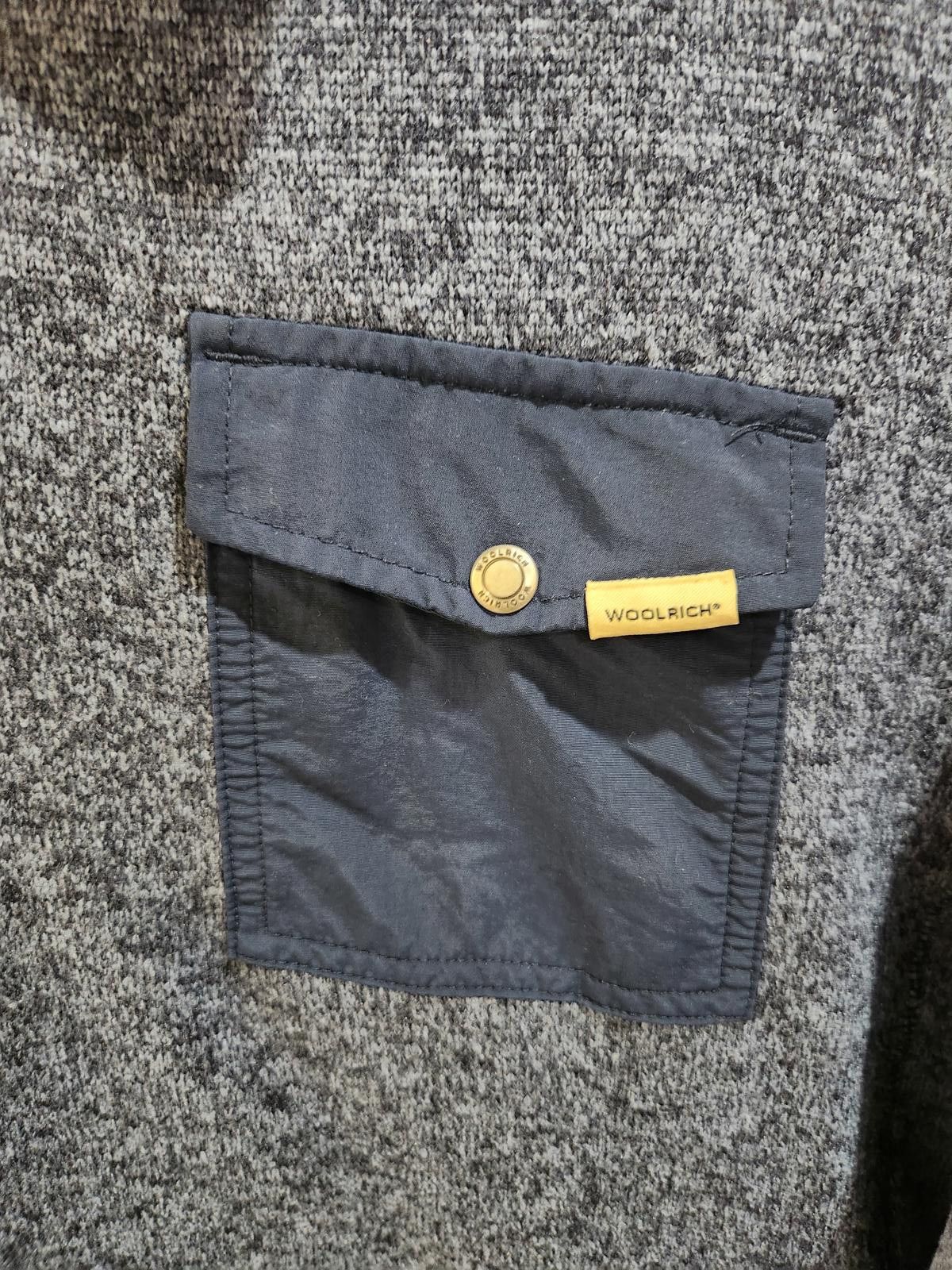 Woolrich Woolen Mills Woolrich Men's Grey Pullover Fleece with Buttoned Chest Pock Size US L / EU 52-54 / 3 - 8 Thumbnail