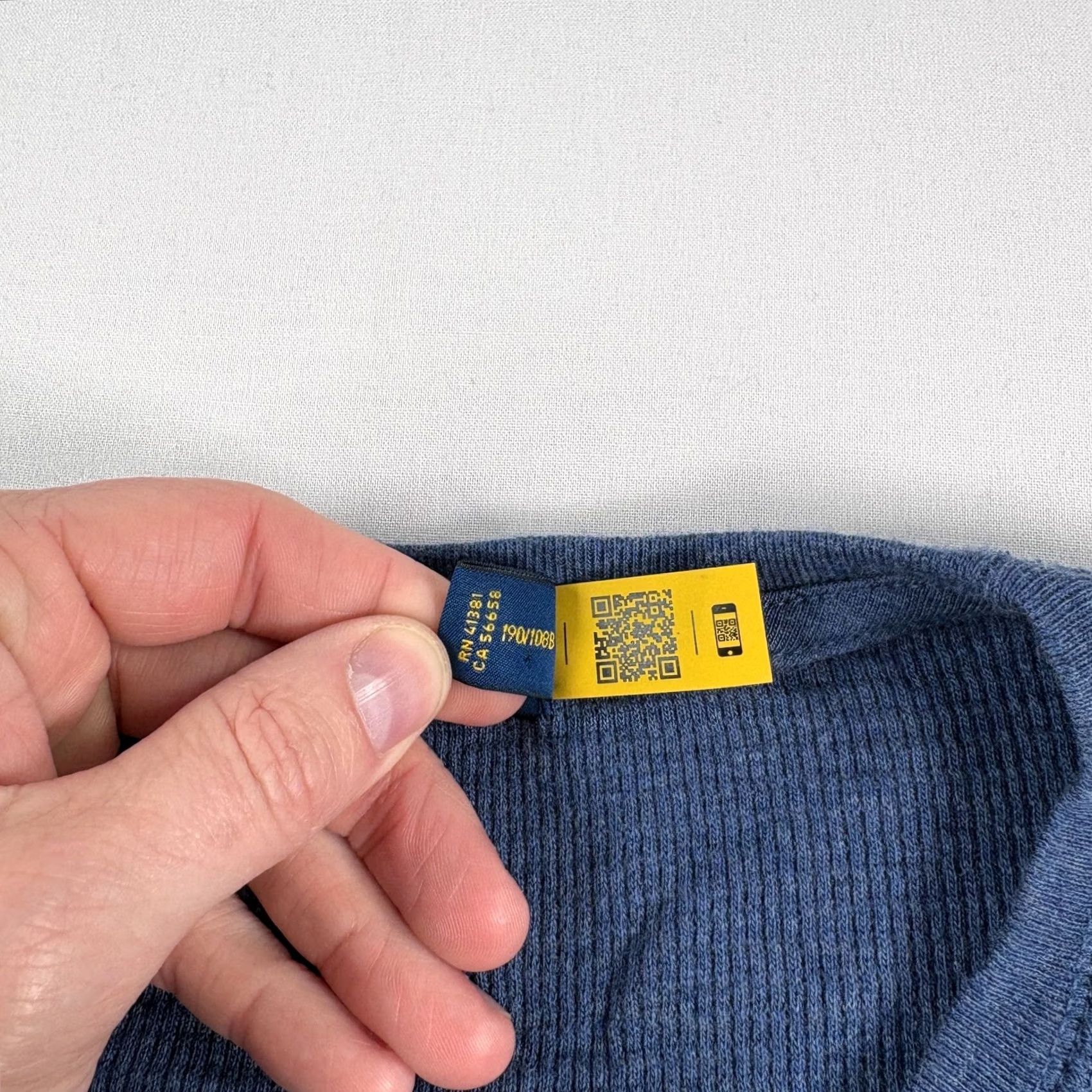 Polo Ralph Lauren Polo Ralph Lauren Sweatshirt Men 2XL Blue Waffle Knit Thermal Crew Neck Pullover Shirt Regular Size 2XL Mens Size US XXL / EU 58 / 5 - 3 Thumbnail