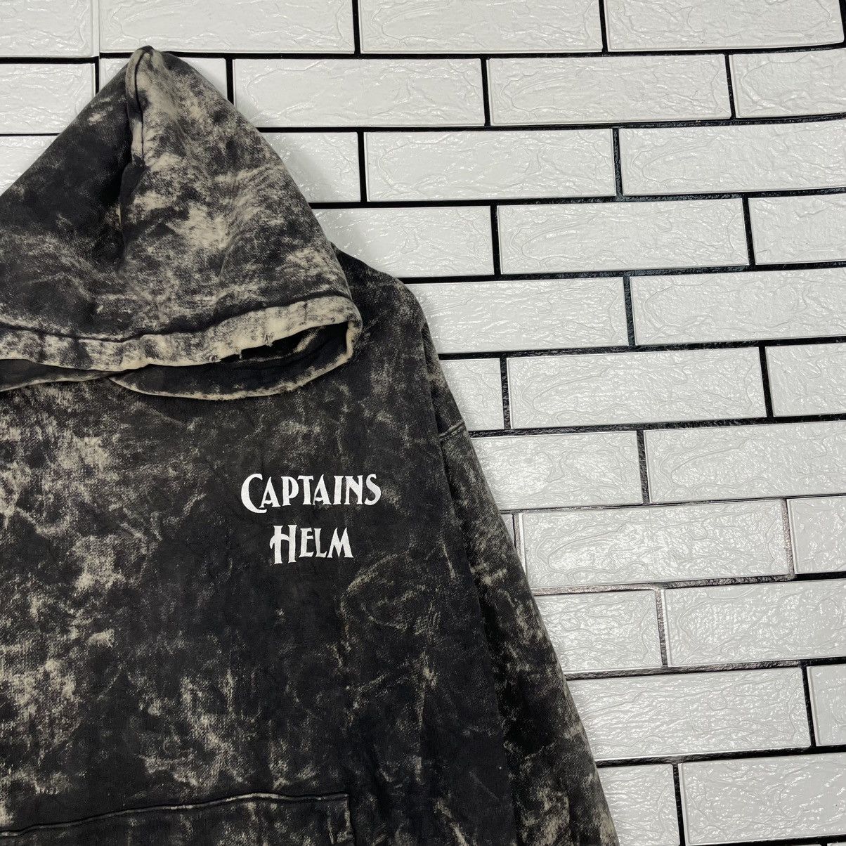 Japanese Brand Captain Helm Black Acid Wash Hoodie Size US XL / EU 56 / 4 - 5 Thumbnail