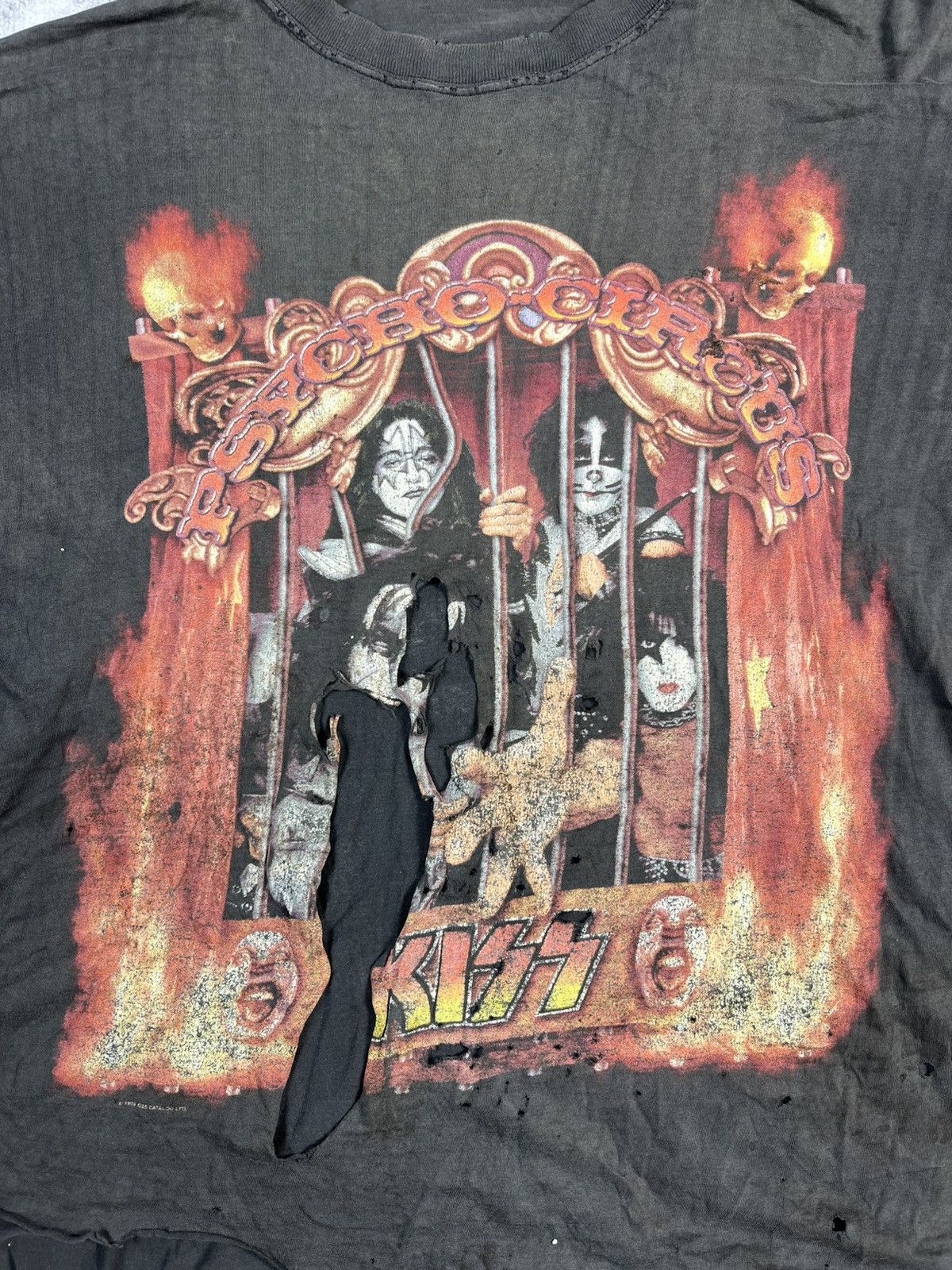 KISS KISS Psycho Circus Tour 1998 Distressed Faded Tee Size US XXL / EU 58 / 5 - 7 Thumbnail