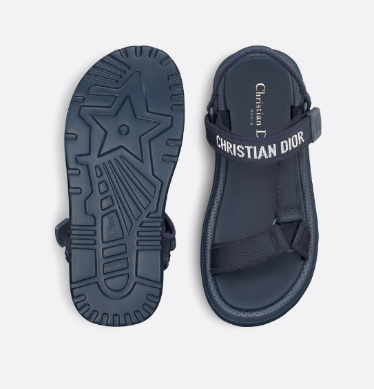 Dior o1w1db10625 Dioriviera D-Wave Sandals in Deep Blue Size US 10 / IT 40 - 4 Thumbnail