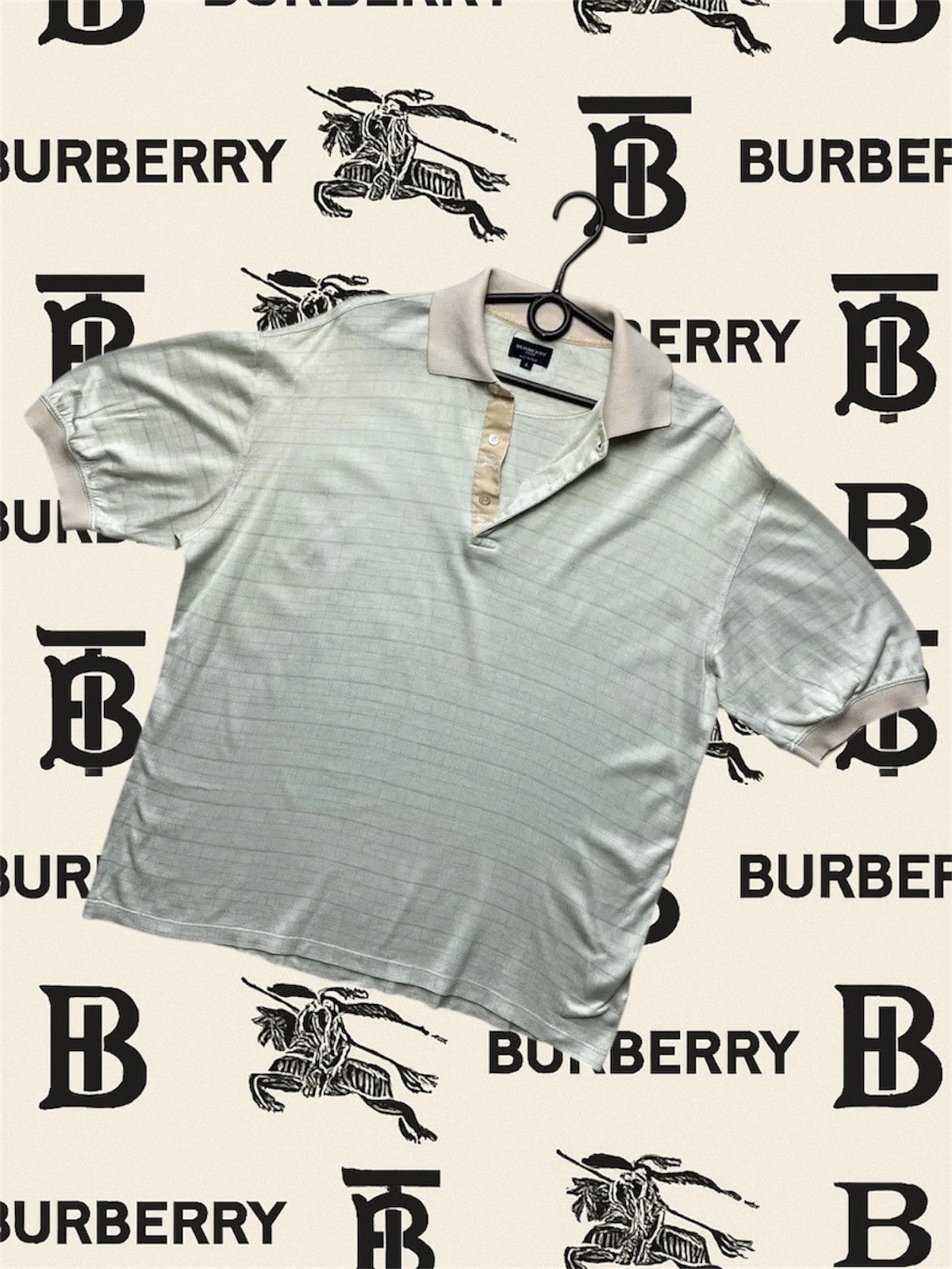 Burberry × Vintage Vintage Burberry Golf plaid polo rare size L Size US L / EU 52-54 / 3 - 1 Thumbnail
