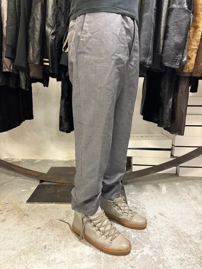 Prada AW2015 Prada Grey Wool Checked Minimalist Tailored Pants Size US 31 - 3 Thumbnail