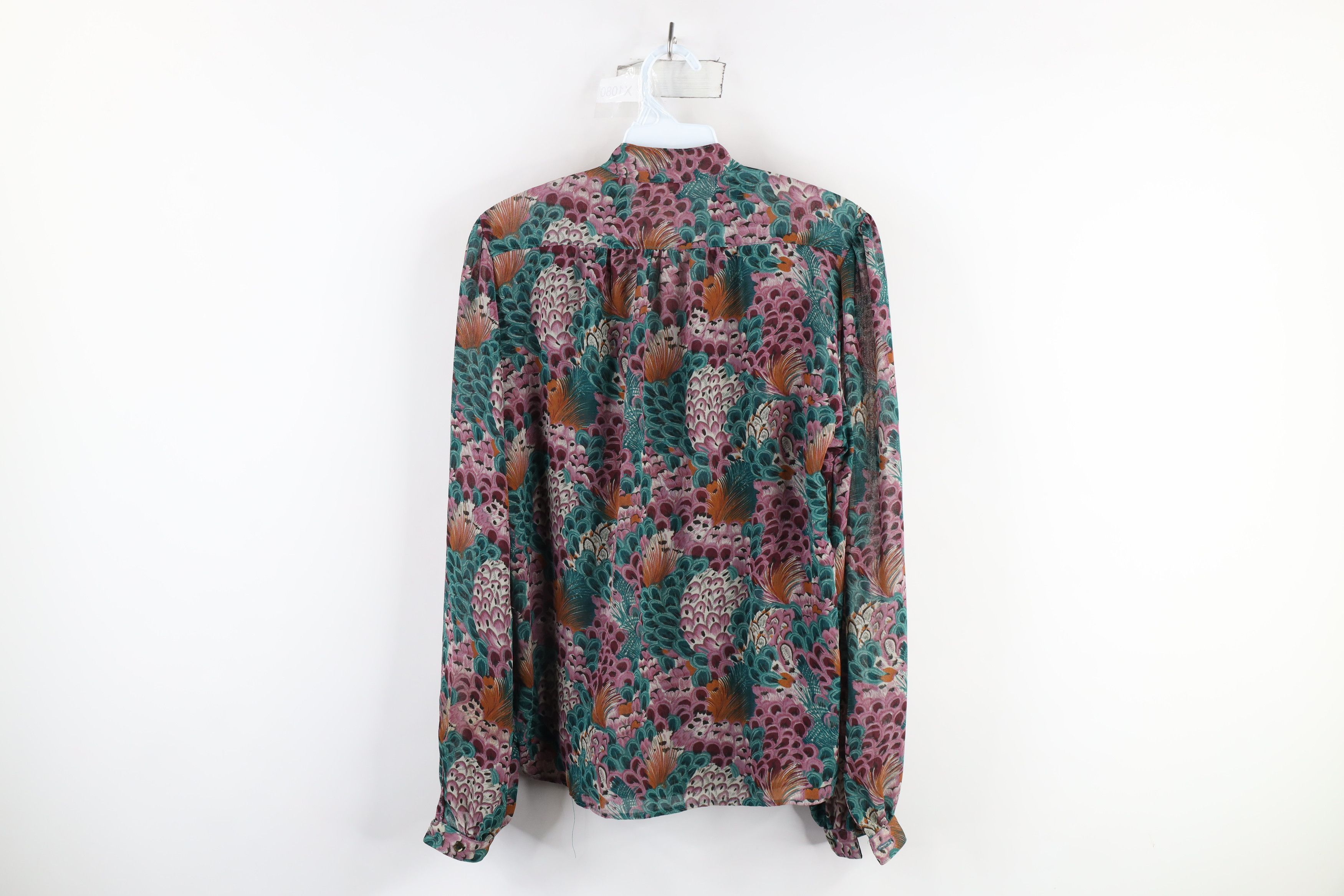 Vintage Vintage 70s Streetwear Feathers Ruffled Blouse Top USA Size M / US 6-8 / IT 42-44 - 8 Thumbnail