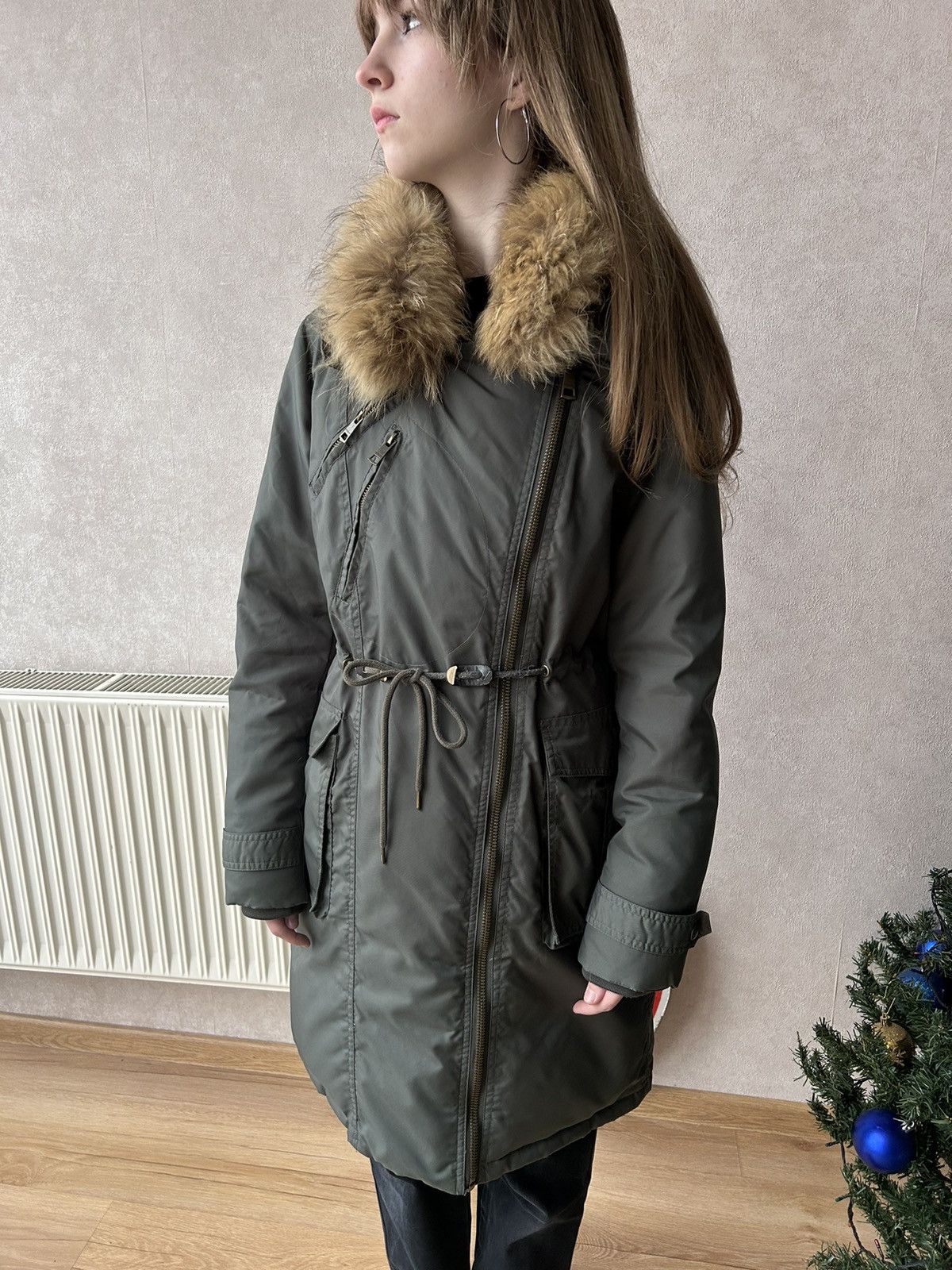 Burberry Burberry Brit Fur Ski Down Nova Check Parka Jacket Size L / US 10 / IT 46 - 2 Thumbnail