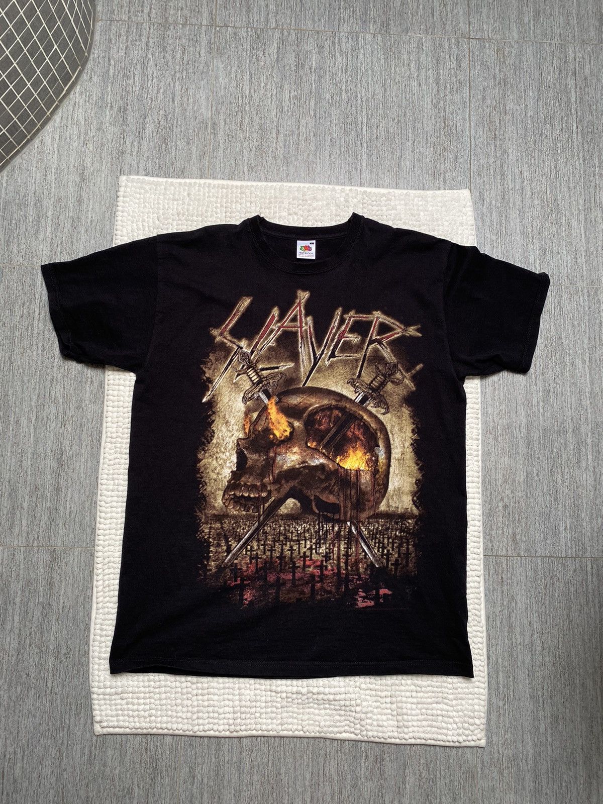 Band Tees × Slayer × Vintage SLAYER World Domination 2013 Skull y2k opium tee t-shirt Size US L / EU 52-54 / 3 - 11 Thumbnail