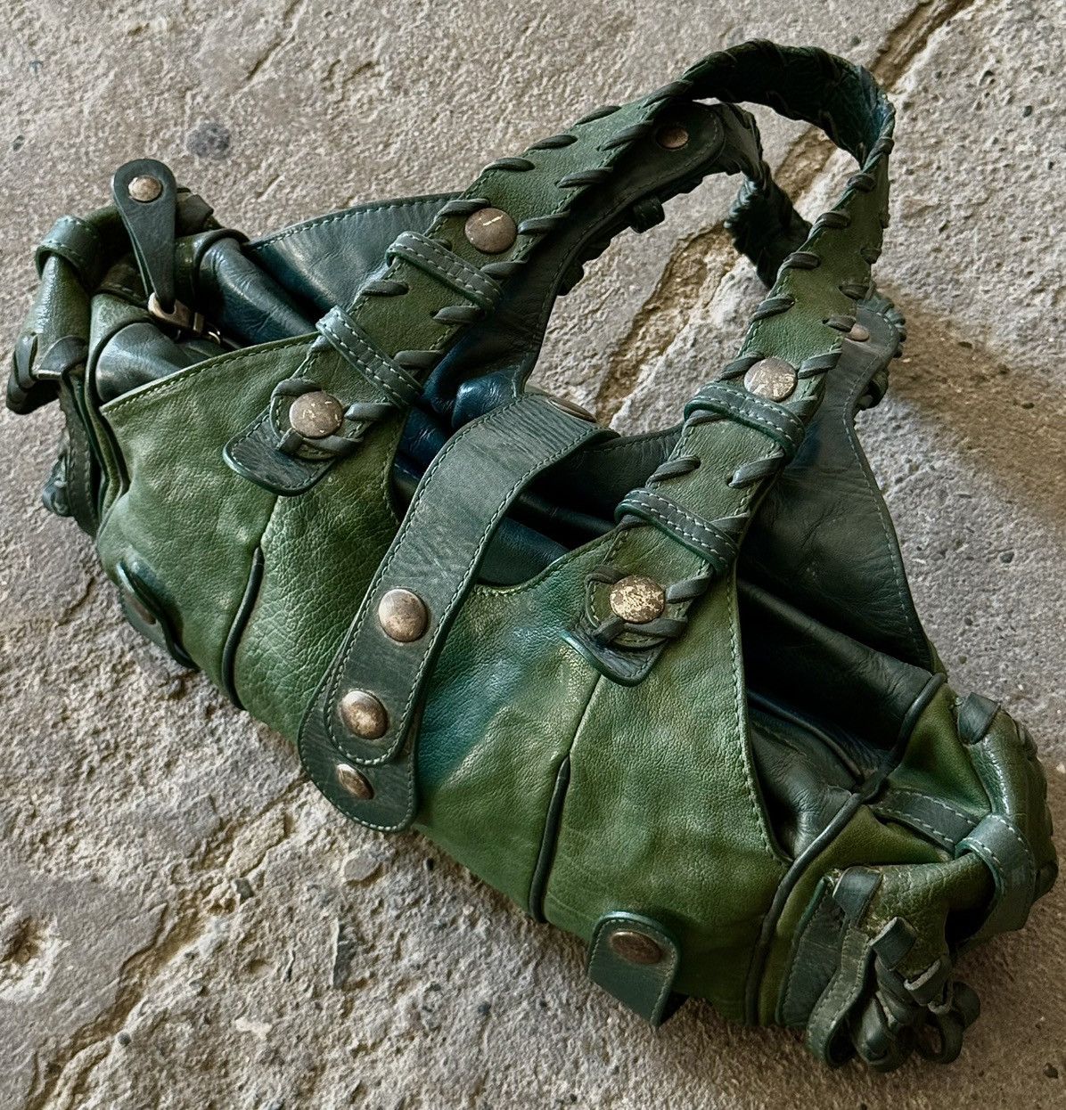 Chloe Chloe - 2000’s - Phoebe Philo - Green Leather Silverado Bag Size ONE SIZE - 23 Thumbnail