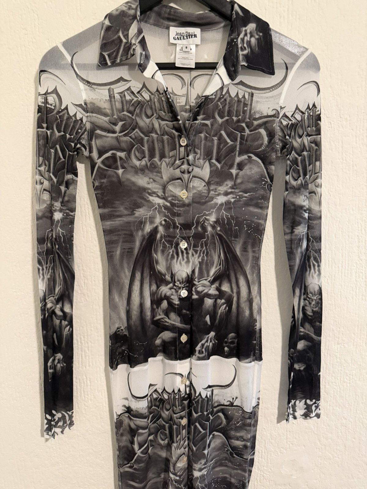 Jean Paul Gaultier Jean Paul Gaultier “Diablo” midi dress size 8 BNWT Size M / US 6-8 / IT 42-44 - 4 Thumbnail