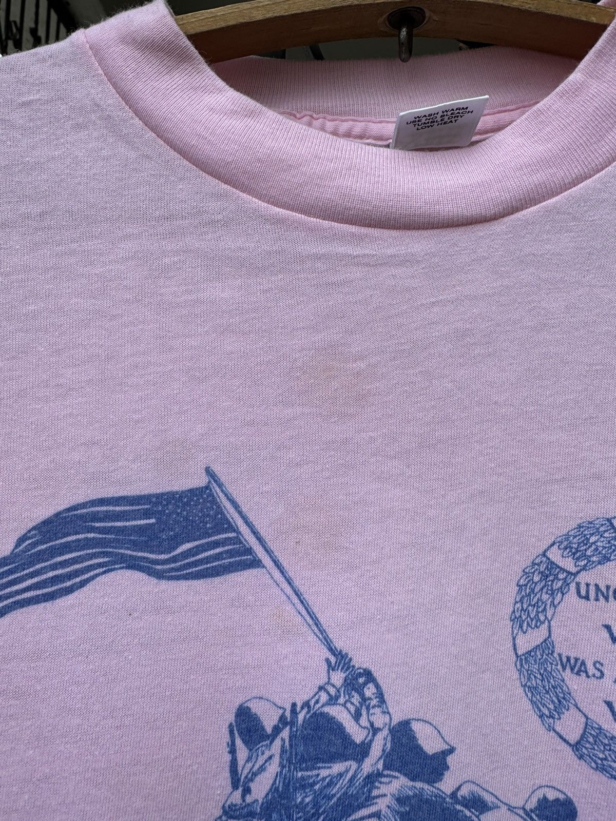 Vintage Vintage 80s Uncommon Valor Was a Common Virtue T shirt WW2 Size US L / EU 52-54 / 3 - 6 Thumbnail