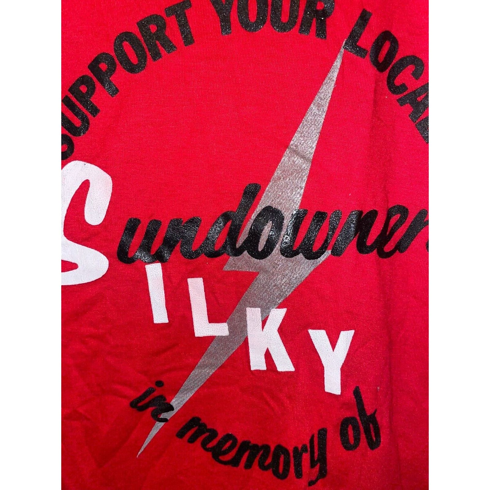 Jerzees Vintage Sundowners Shirt Support Your Local Silky Tee 80s M Size US M / EU 48-50 / 2 - 4 Thumbnail