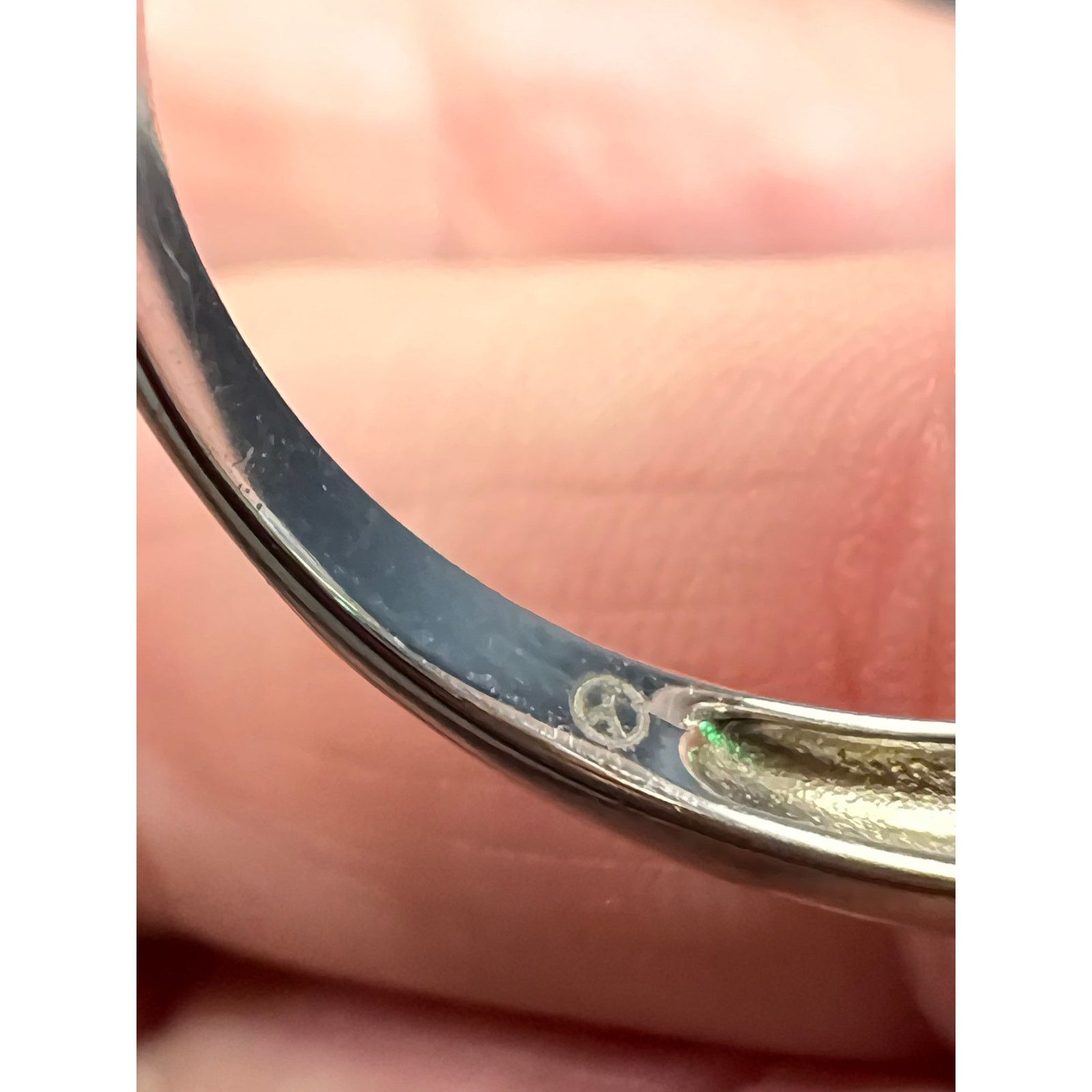 Other Synthetic emerald CZ sterling silver cocktail ring size 9 Size ONE SIZE - 11 Thumbnail