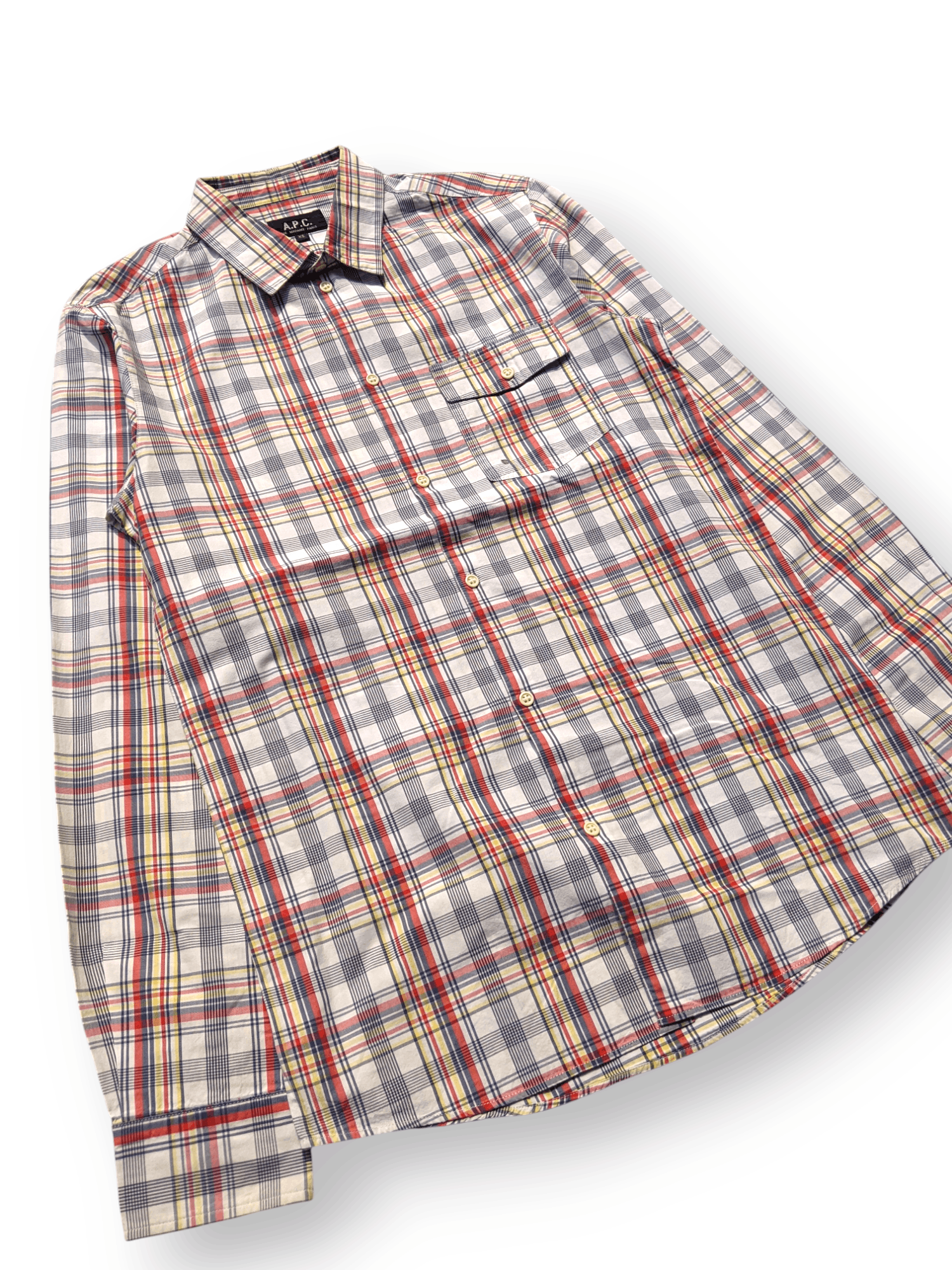 A.P.C. A.P.C Rue Madame Paris Plaid Shirt Size US XS / EU 42 / 0 - 4 Thumbnail