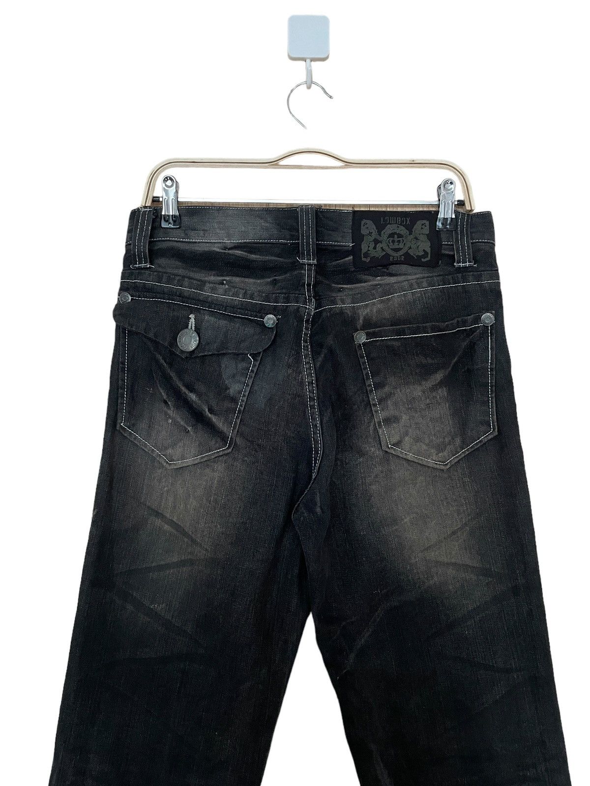 If Six Was Nine × LOWBOX × Le Grande Bleu (L.G.B.) Vintage Brand Lowbox Jeans 1990s Size US 30 / EU 46 - 4 Thumbnail
