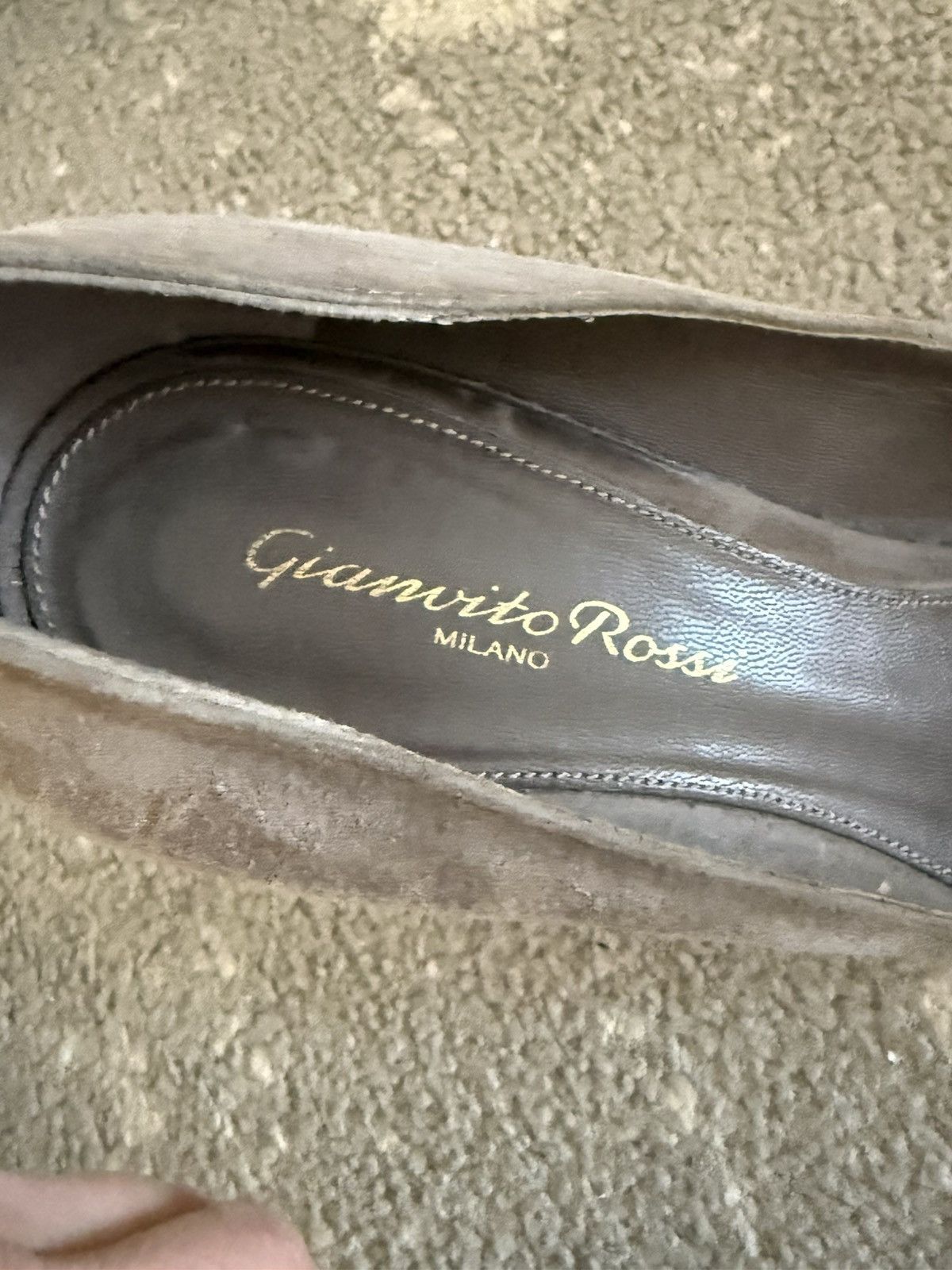 Gianvito Rossi Gianvito Rossi Women's Taupe Suede Heels Size US 8 / IT 38 - 7 Thumbnail