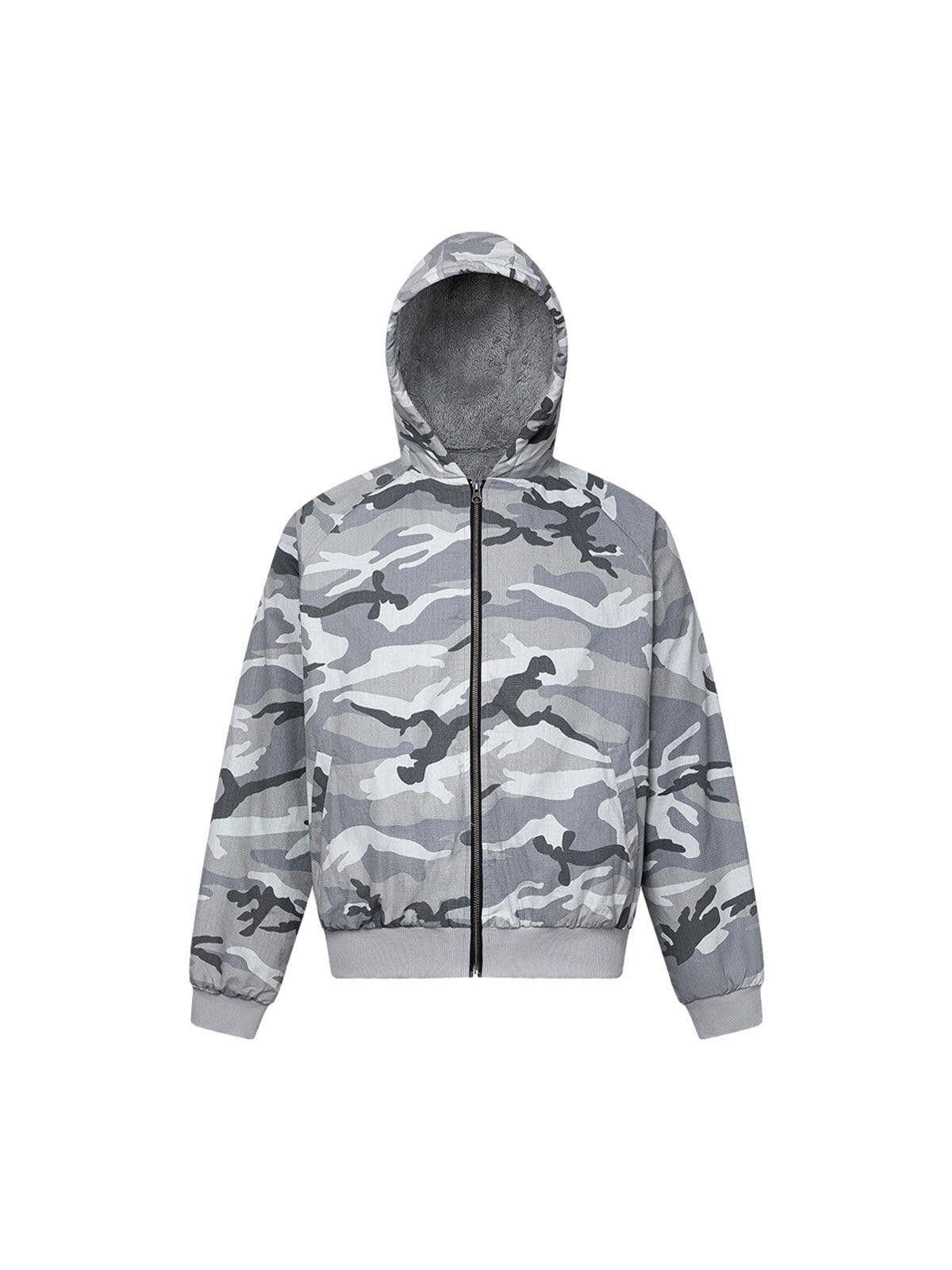 Other Camouflage Fleece Hooded Jacket Size US L / EU 52-54 / 3 - 1 Thumbnail
