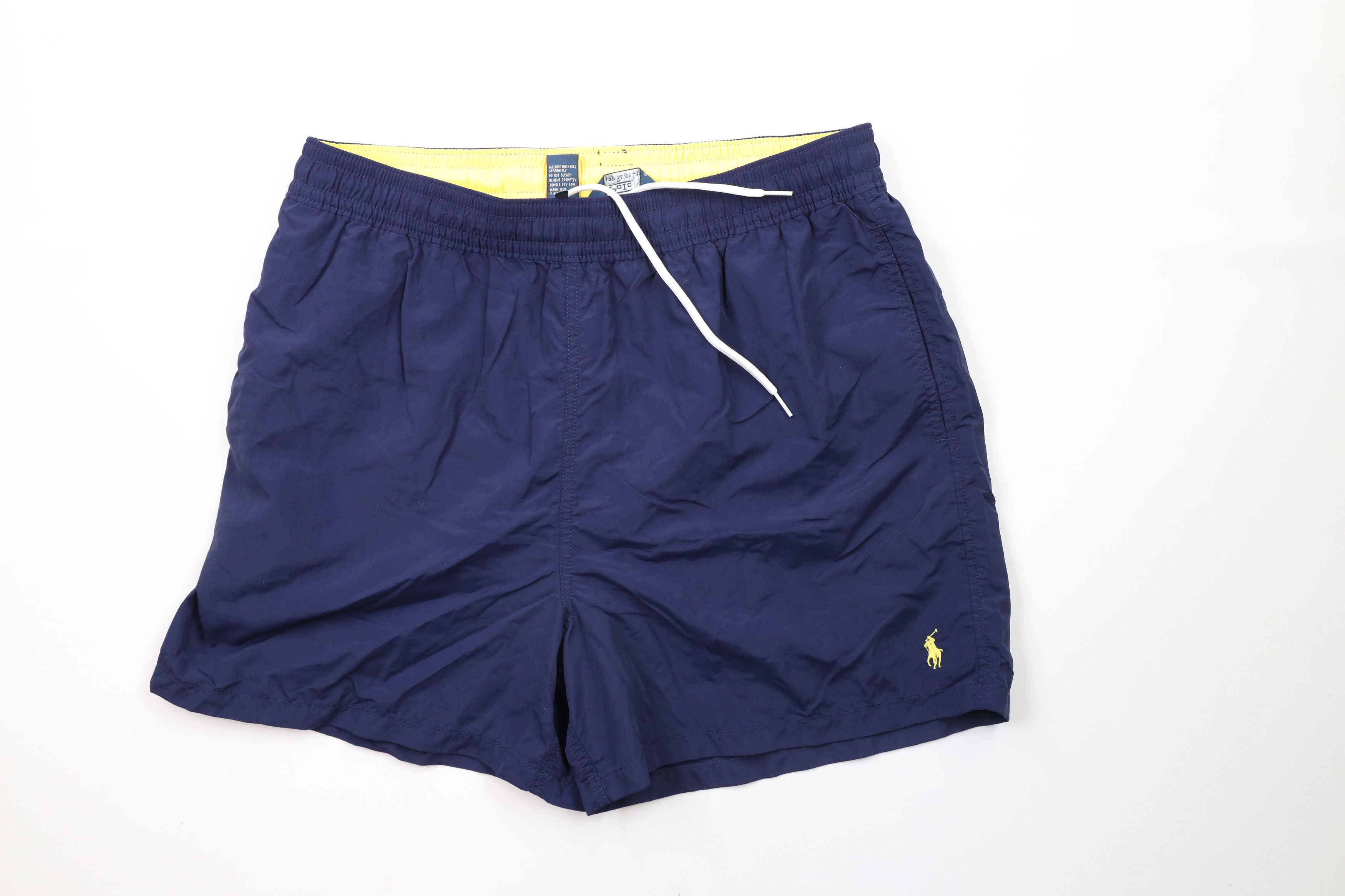 Ralph Lauren × Vintage Vintage 90s Ralph Lauren Above Knee Lined Shorts Swim Trunks Size US 36 / EU 52 - 1 Thumbnail