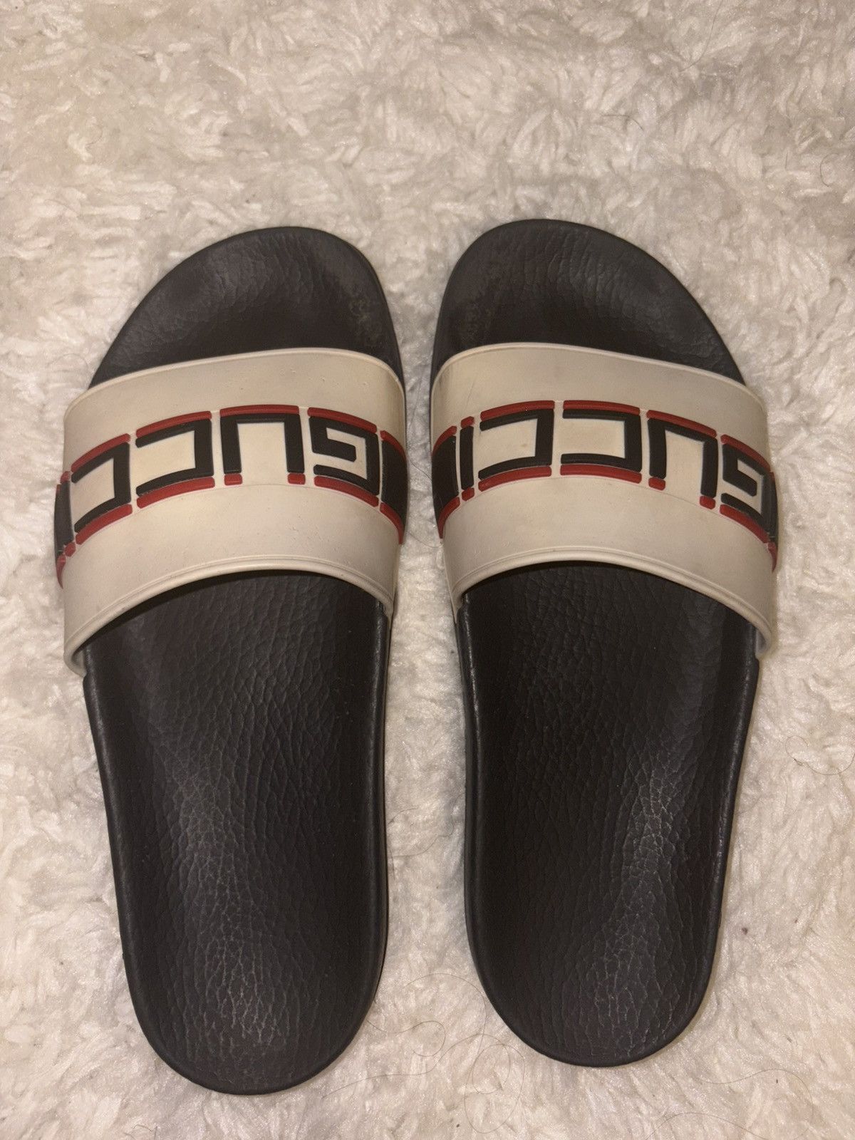 Gucci Gucci Stripe Rubber Slide Size US 8 / IT 38 - 1 Thumbnail