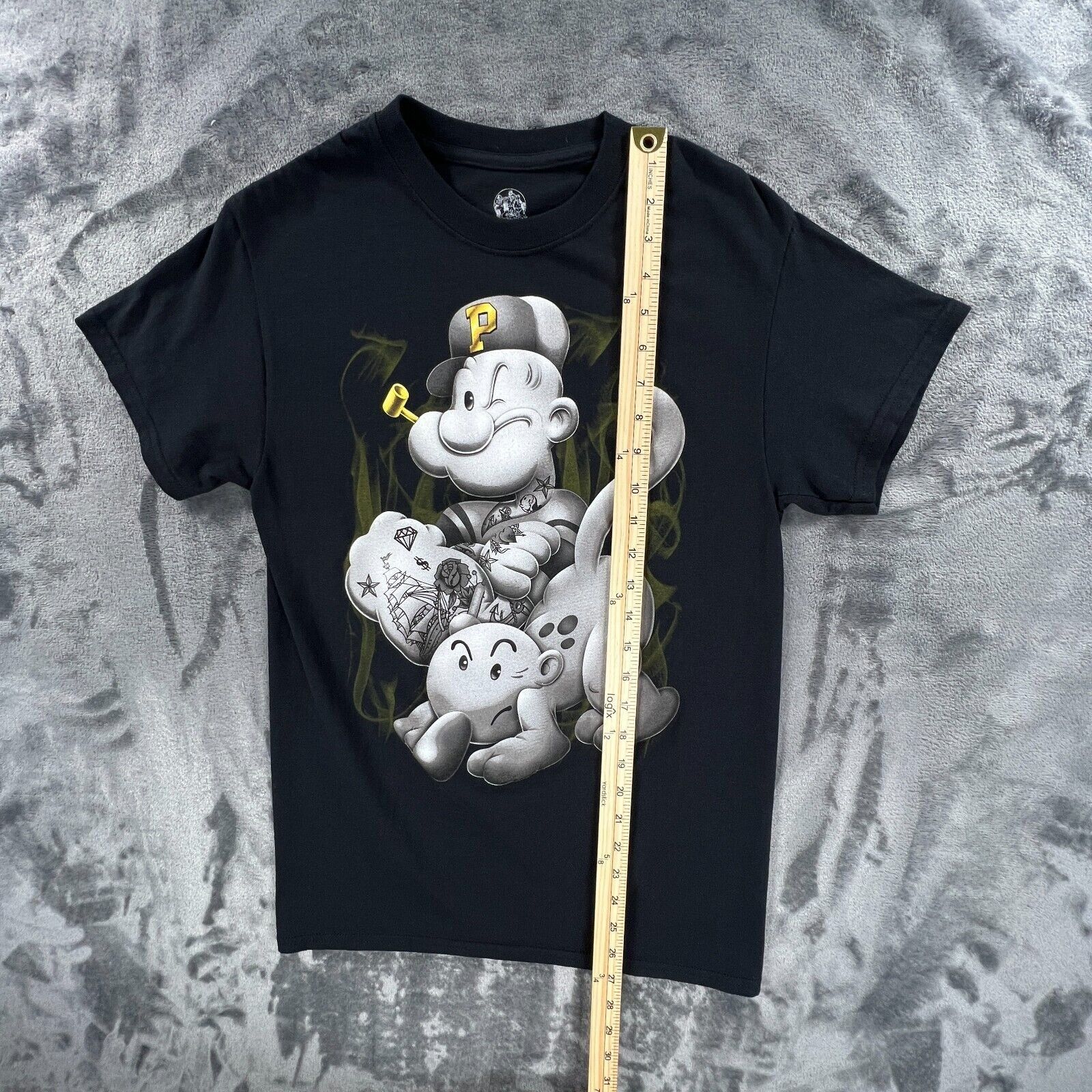Other Vintage Popeye Shirt Men S Black The Sailor Man Poker Rap Ga Size US S / EU 44-46 / 1 - 6 Thumbnail
