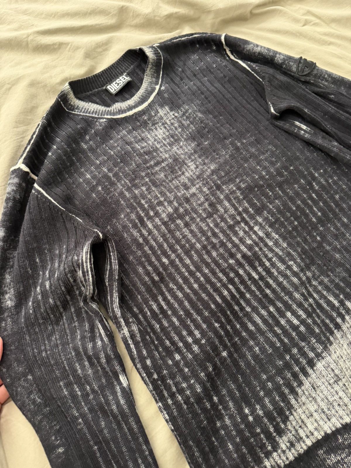 Diesel Diesel K-Larence-B reverse-print cotton jumper Size US M / EU 48-50 / 2 - 5 Thumbnail