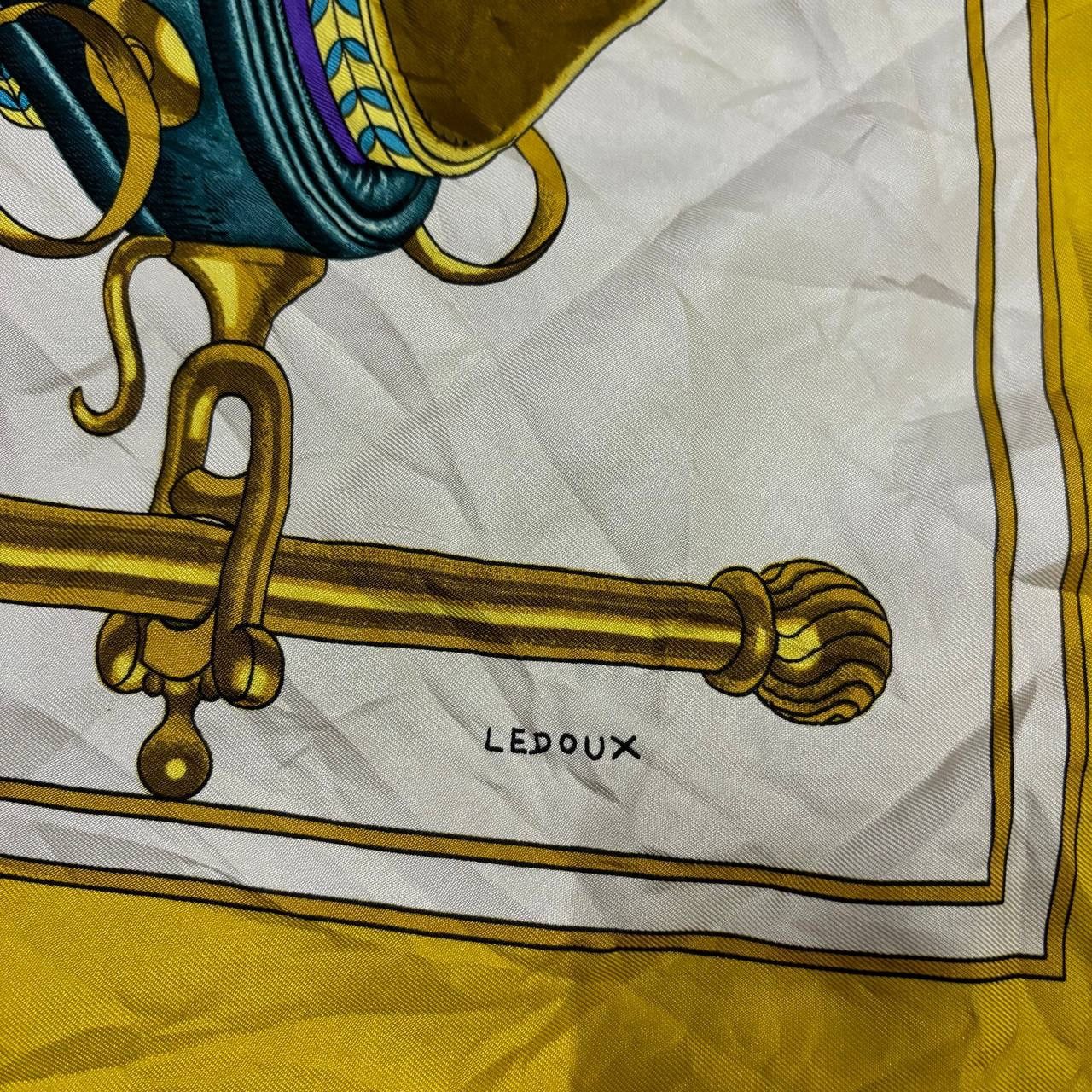 Hermes Hermes Carrick à Pompe Silk Scarf 90cm Philippe Ledoux 1973 Size ONE SIZE - 5 Thumbnail