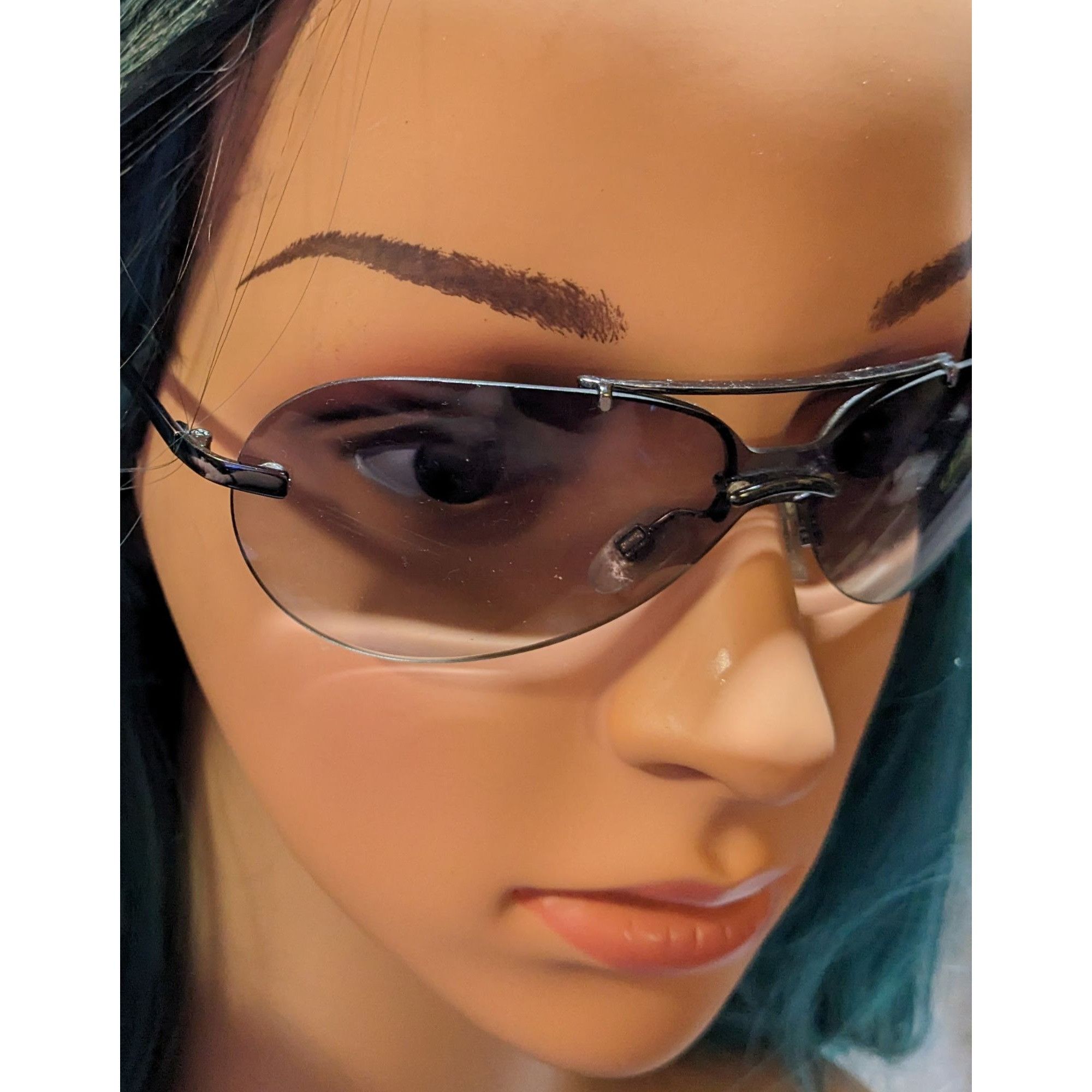 Other Ania Minimalist Black Aviator Sunglasses Size ONE SIZE - 7 Thumbnail