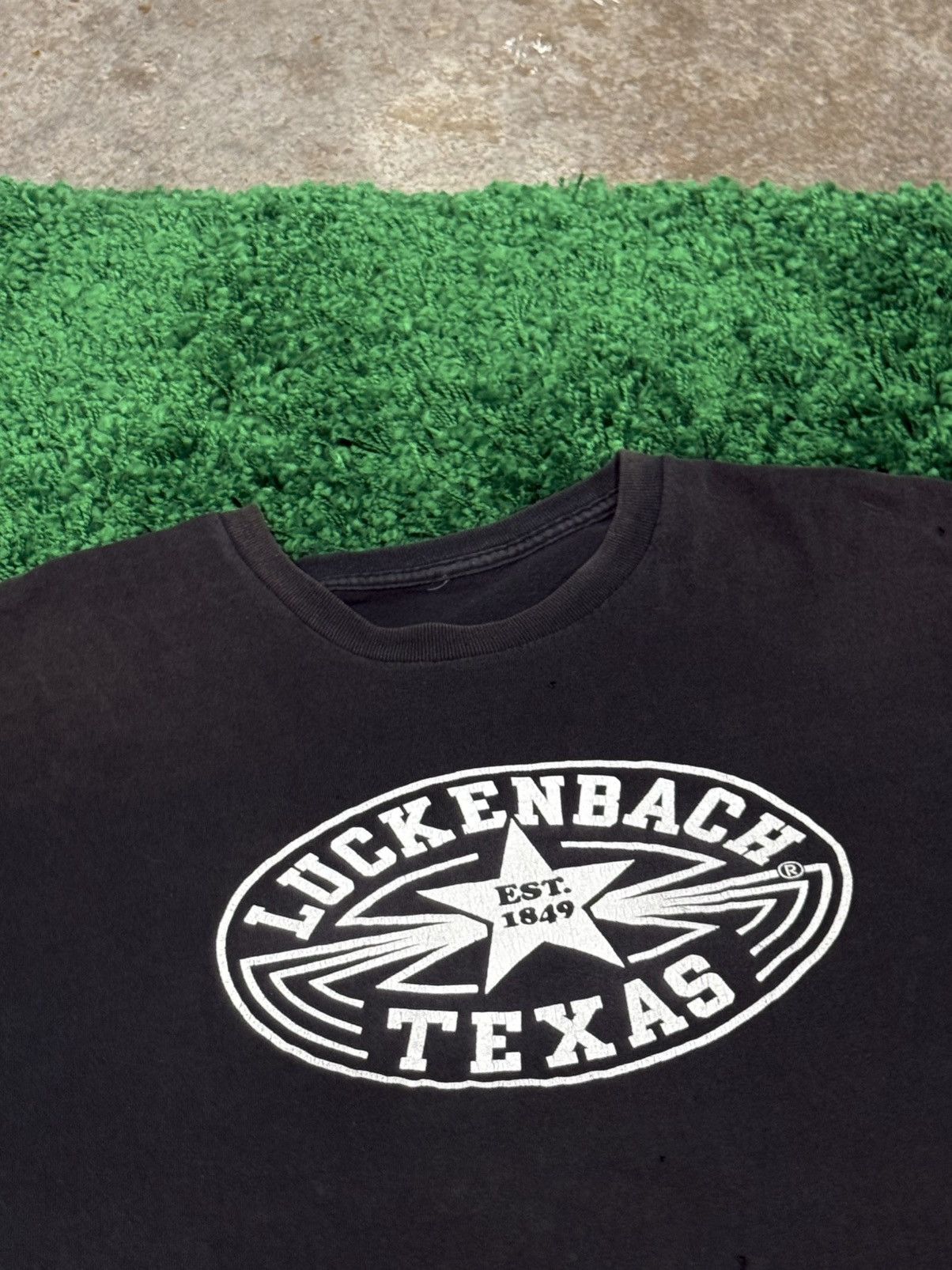 Vintage Vintage Destroyed Distressed Luckenbach Texas Star Logo Tee Size US XL / EU 56 / 4 - 4 Thumbnail
