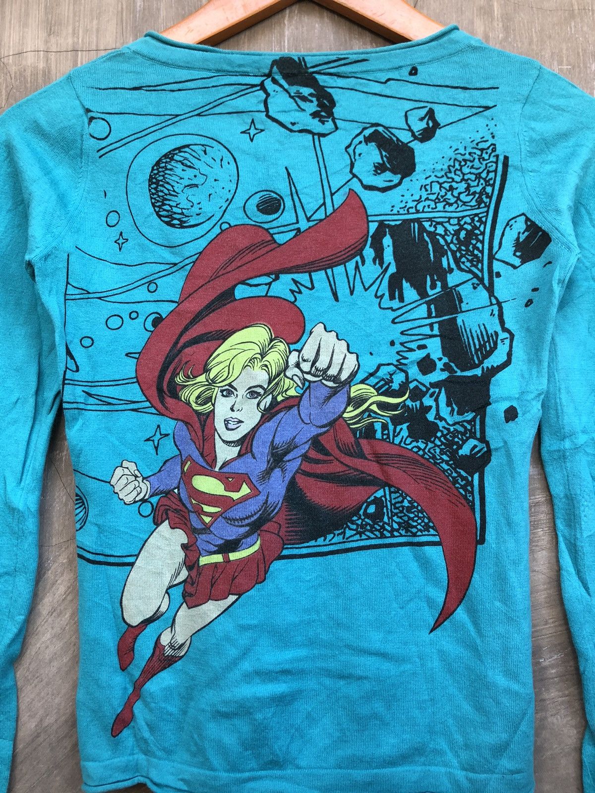 Japanese Brand Y2K Vintage Raw 7 “Superman” Long Sleeve T-shirt Size S / US 4 / IT 40 - 13 Thumbnail